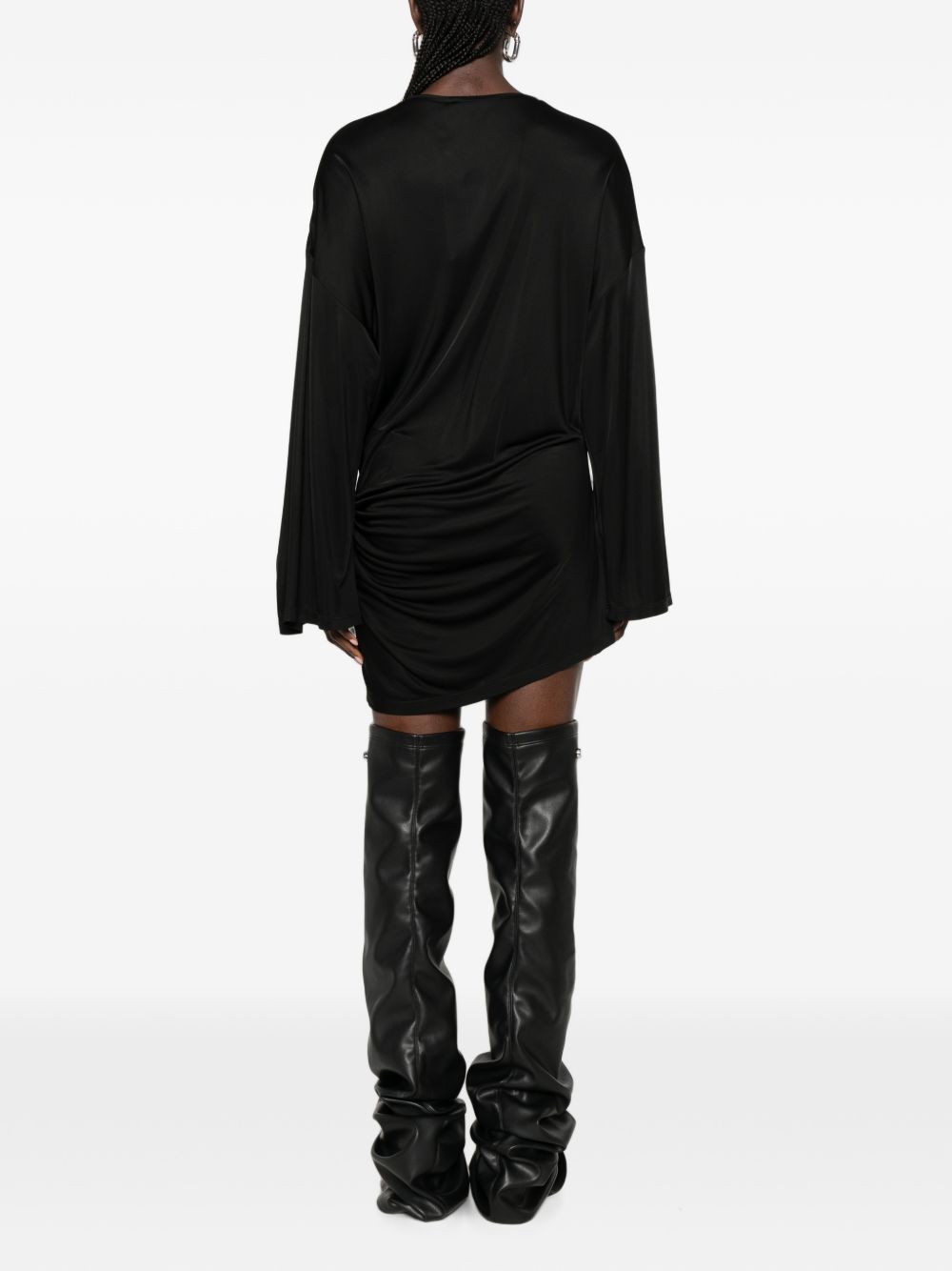 The Attico Gathered Mini Dress – Viscose 100% - view 5