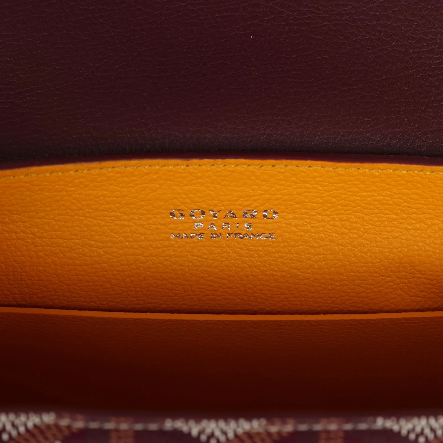 Cop Underdog Goyard Saigon Souple Mini Burgundy Goyardine Palladium Hardware - view 7