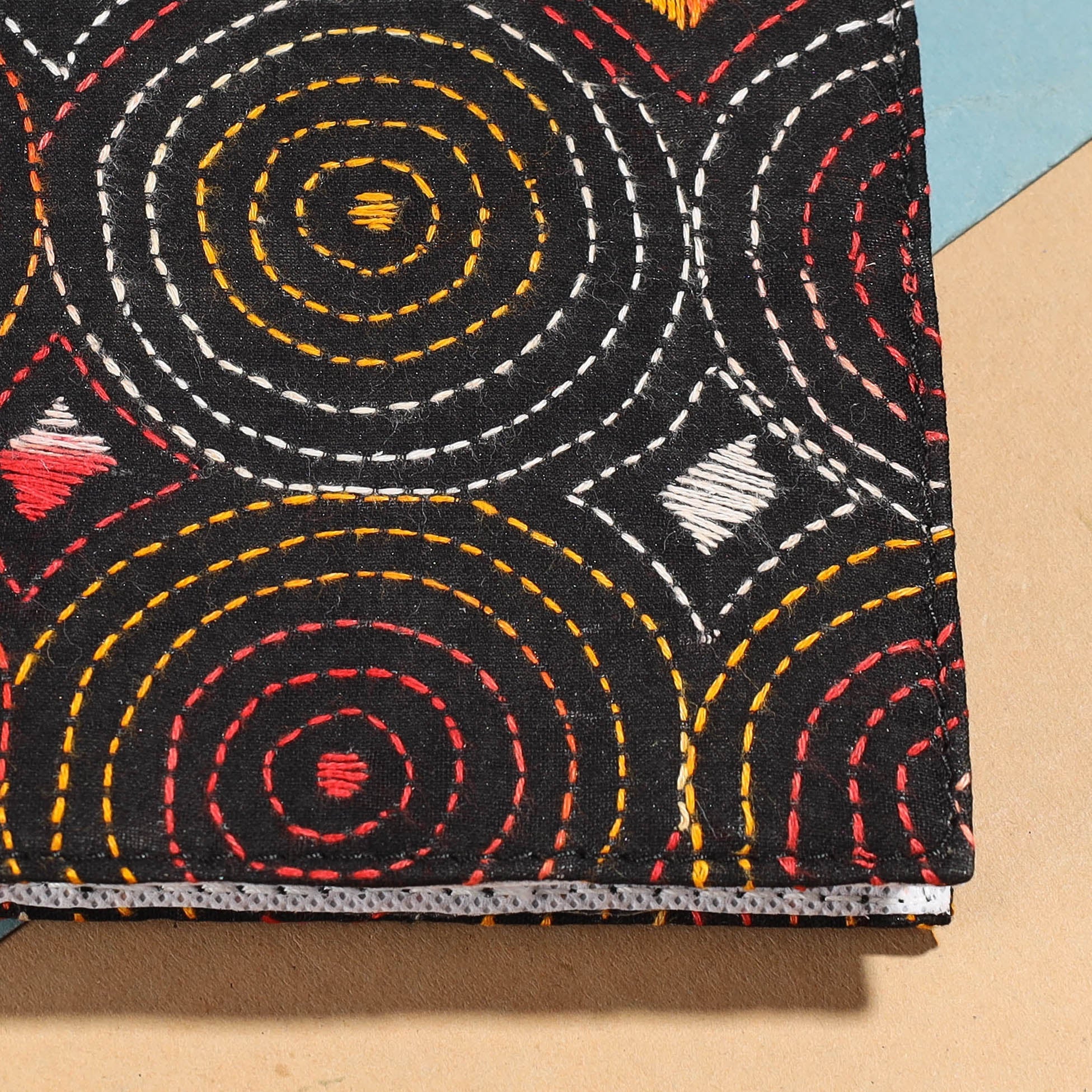 ASALKAAR Bengal Kantha Work Handcrafted Notepad (5 x 4 in) - view 2