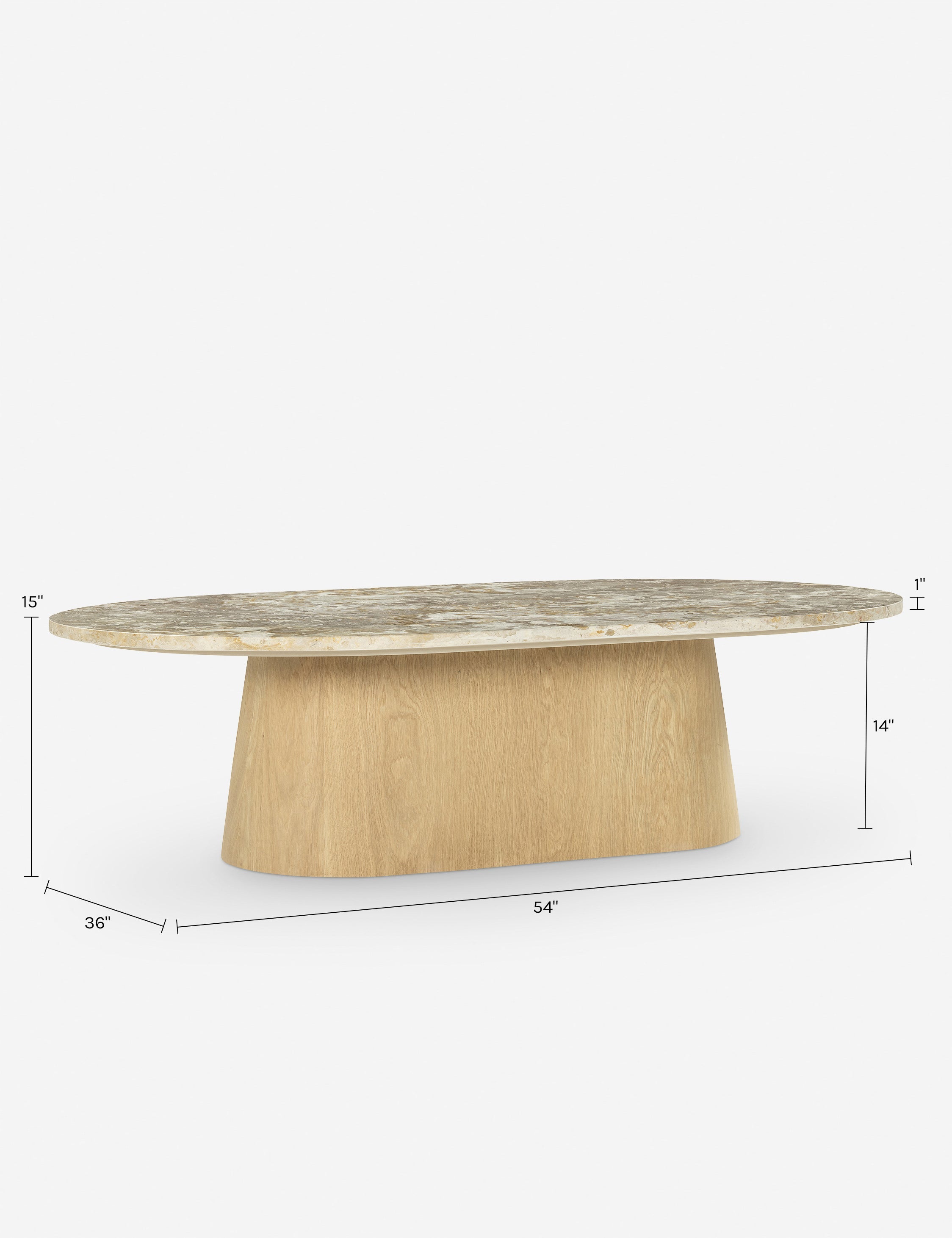Lulu and Georgia Tiffany Oval Coffee Table – Natural - view 8
