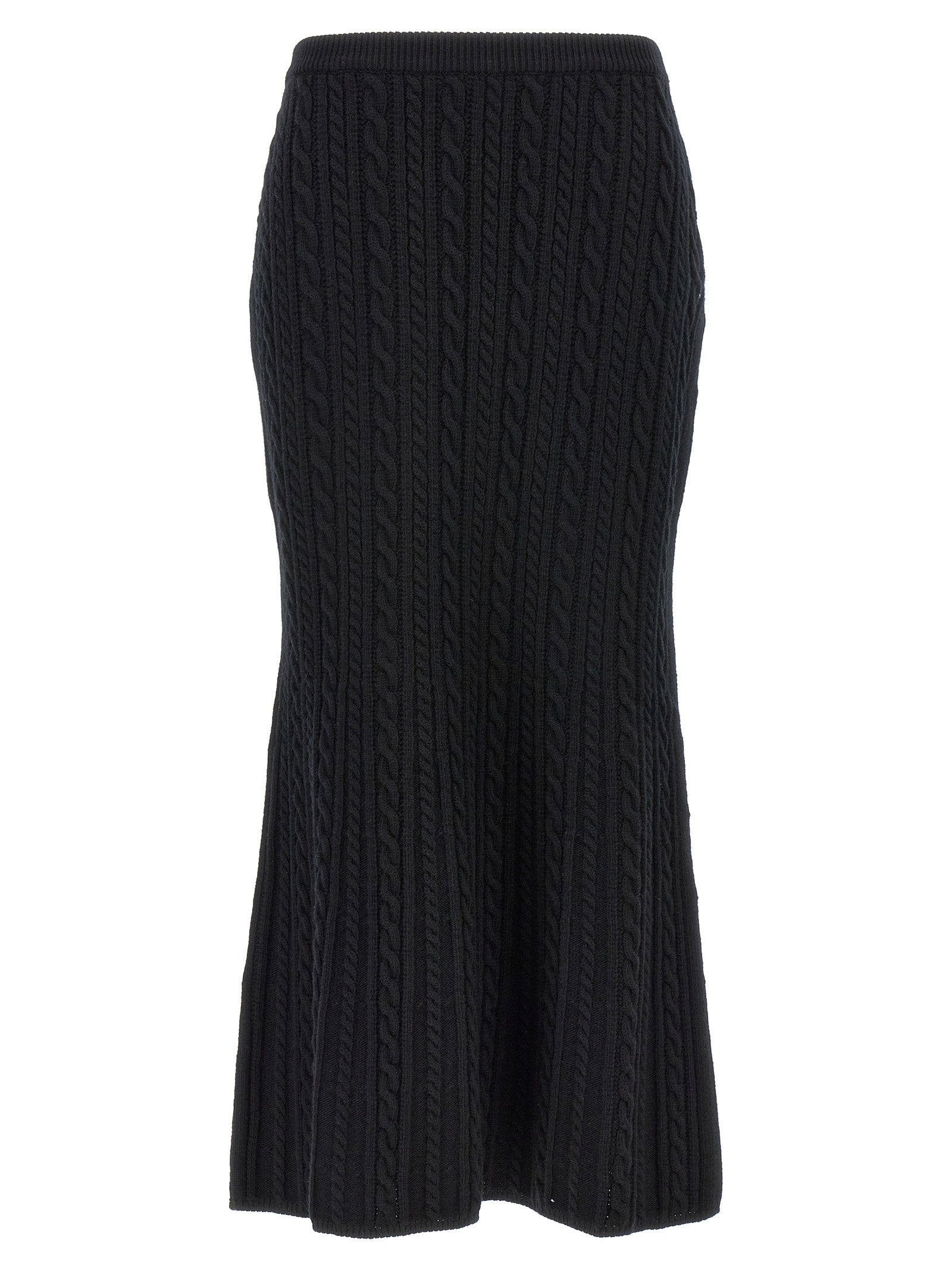 Alessandra Rich Maxi Wool Skirt – 100% wool