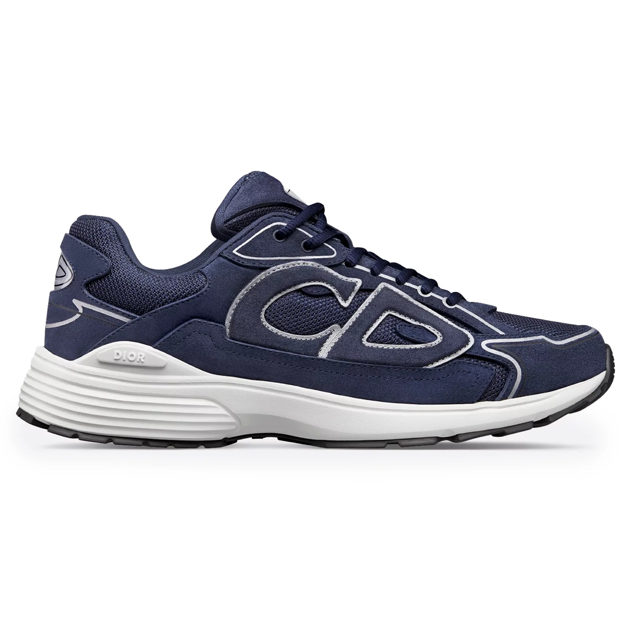 Dior B30 Countdown Mesh Navy Blue Suede Trainer
