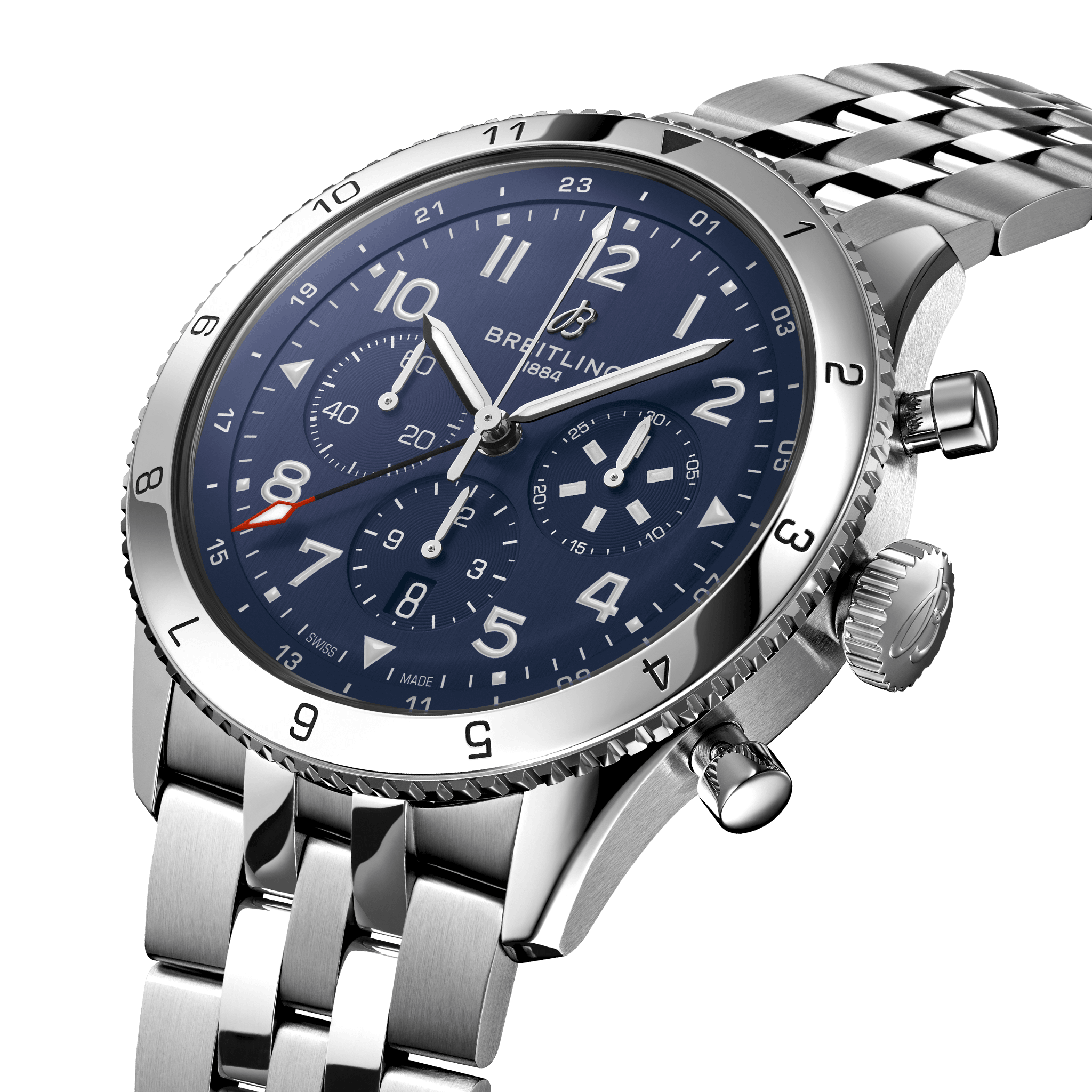 Breitling Super Avi Blue Dial Men 46mm