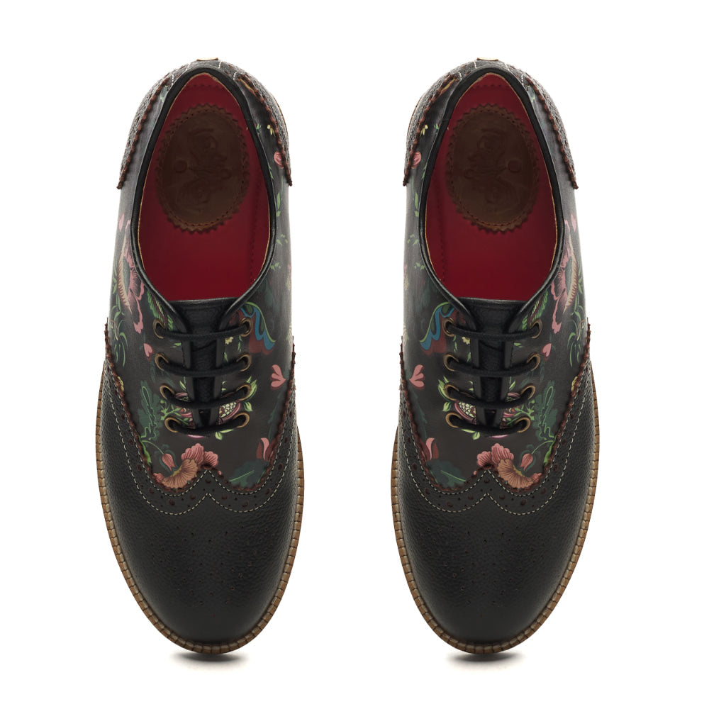 Banjaaran Studio Bageecha Brogues Women – Coal - view 2