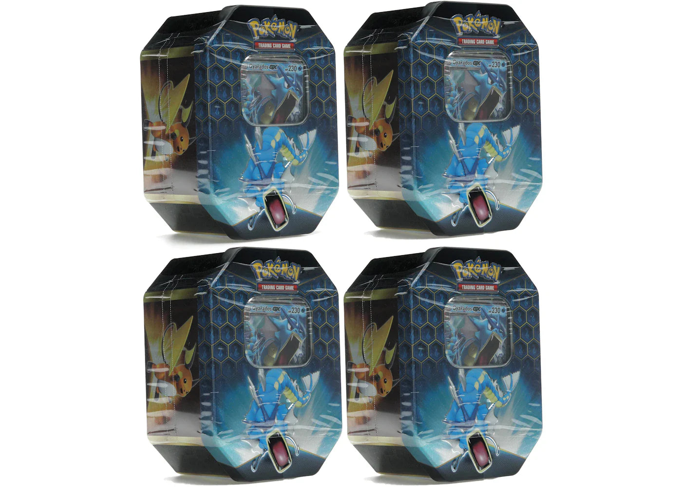 Pokémon 2019 Pokemon Hidden Fates Gyrados Tin 4x Lot