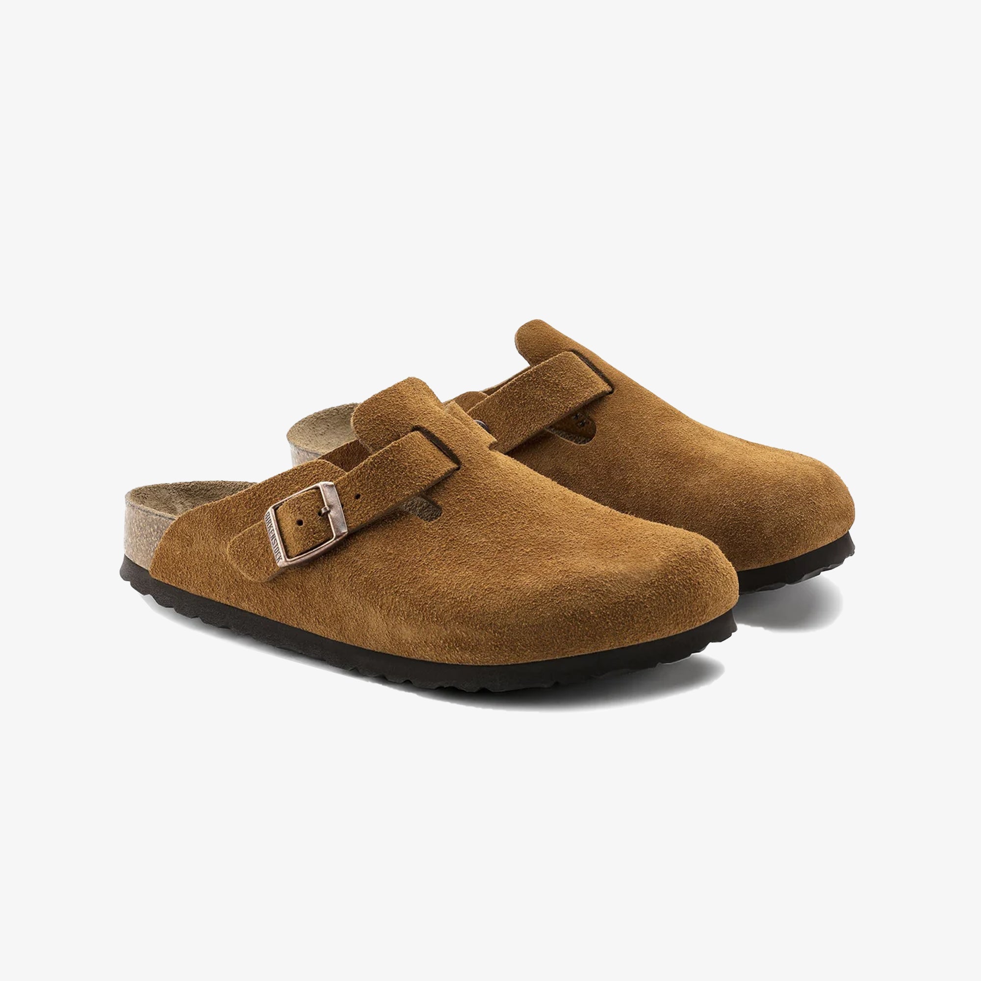 Birkenstock | BOSTON SOFT FOOTBED SUEDE LEATHER { BROWN/MINK