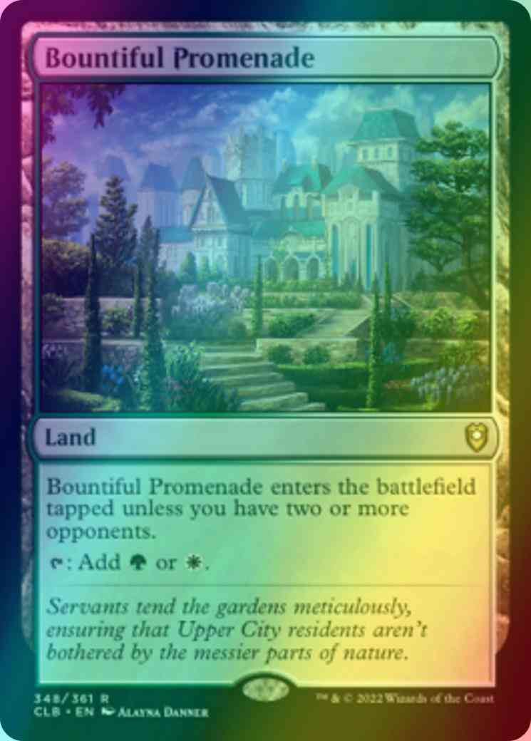 Bountiful promenade 348 – Magic Bountiful Promenade [348] [Commander Legends: Battle for Baldur's Gate] [Foil]