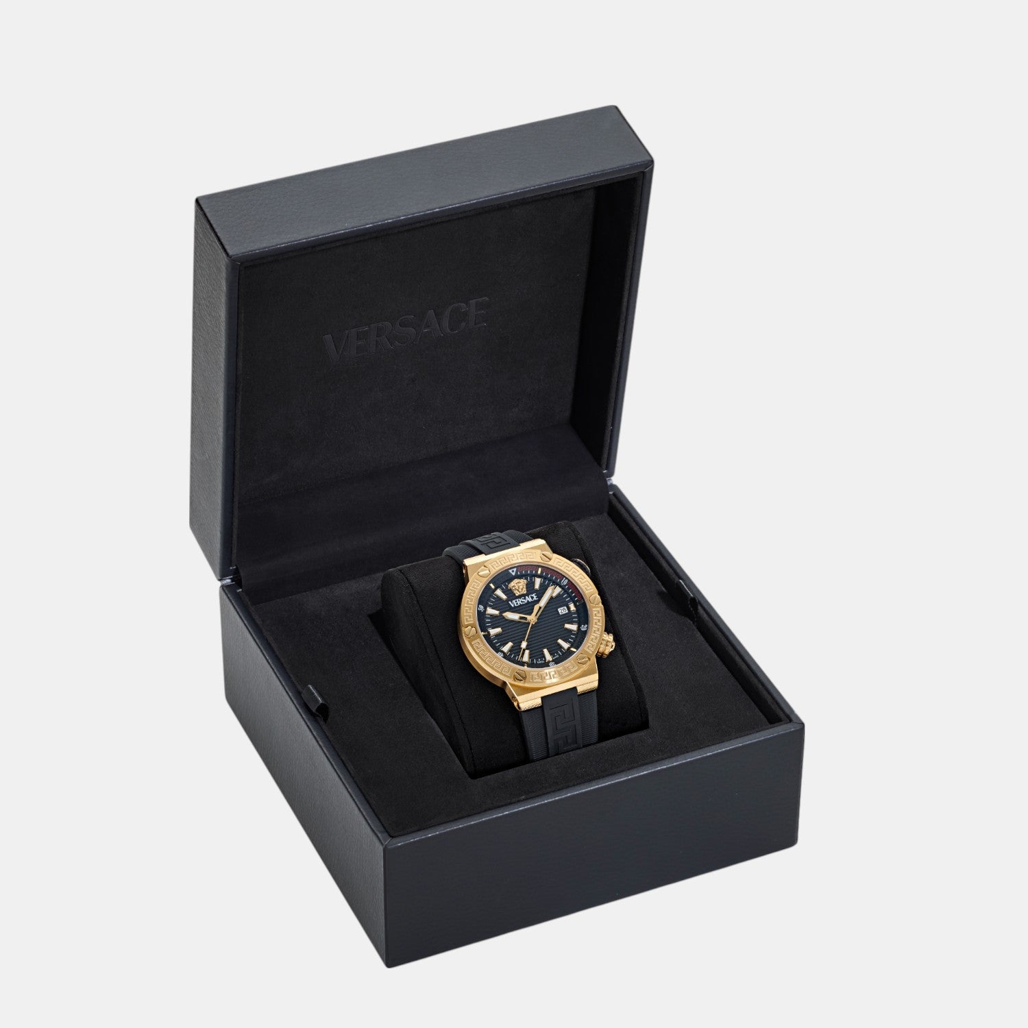 Versace Greca Men Quartz Two Tone Dial Analog Recycled PU Watch VE8G00324 - view 4
