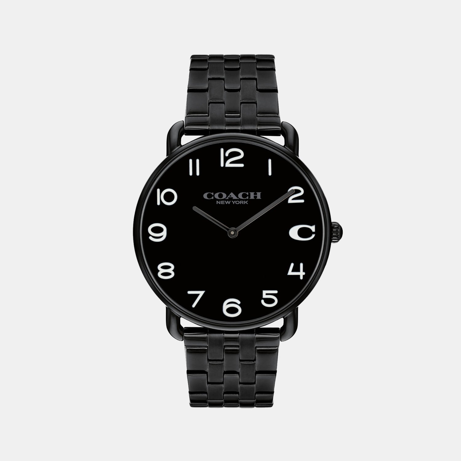 Coach Elliot Men Quartz Black Dial Analog Stainless Steel Watch 14602670