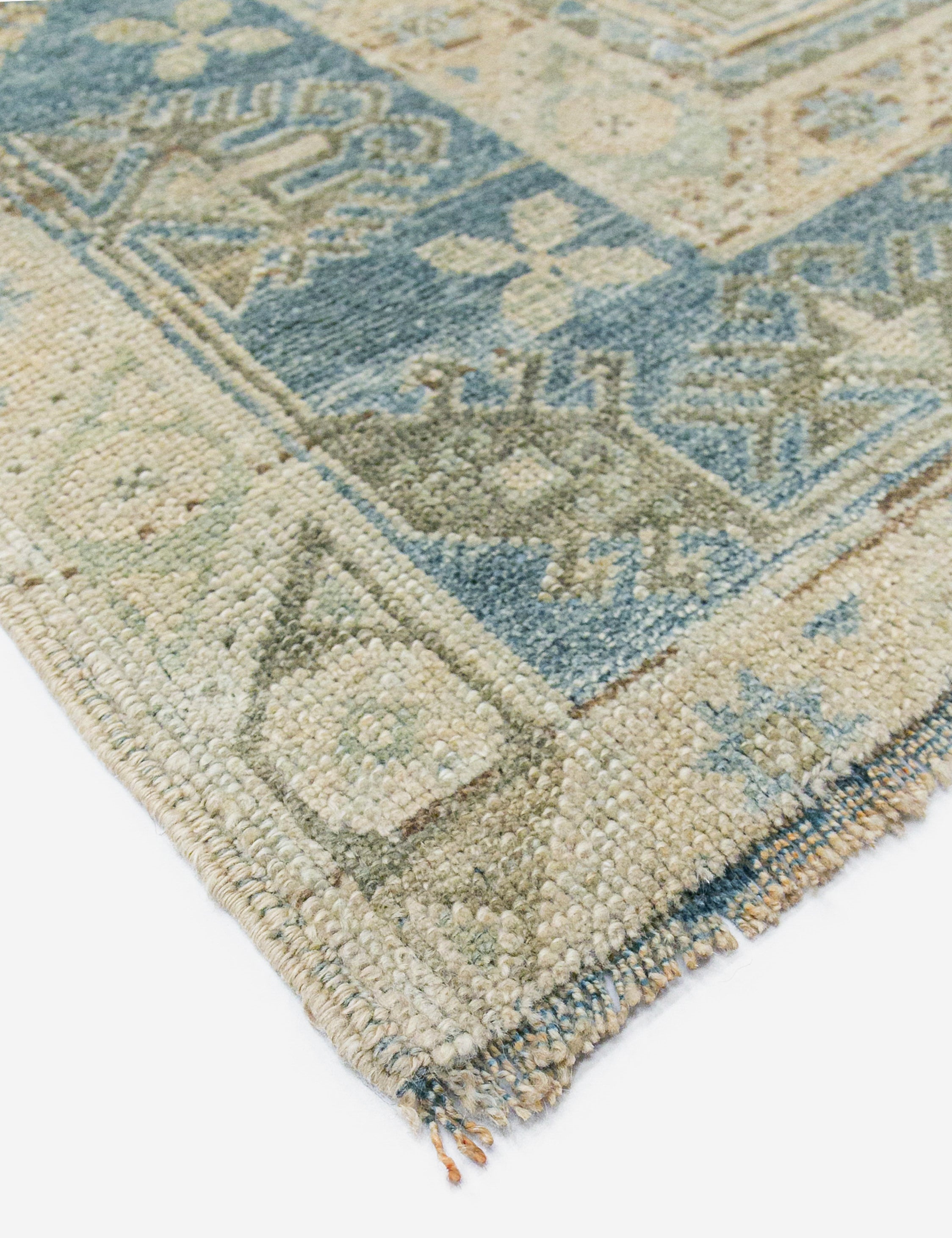 Lulu and Georgia Vintage Turkish Hand-Knotted Wool Rug No. 459, 4'4" x 6'7" - view 2