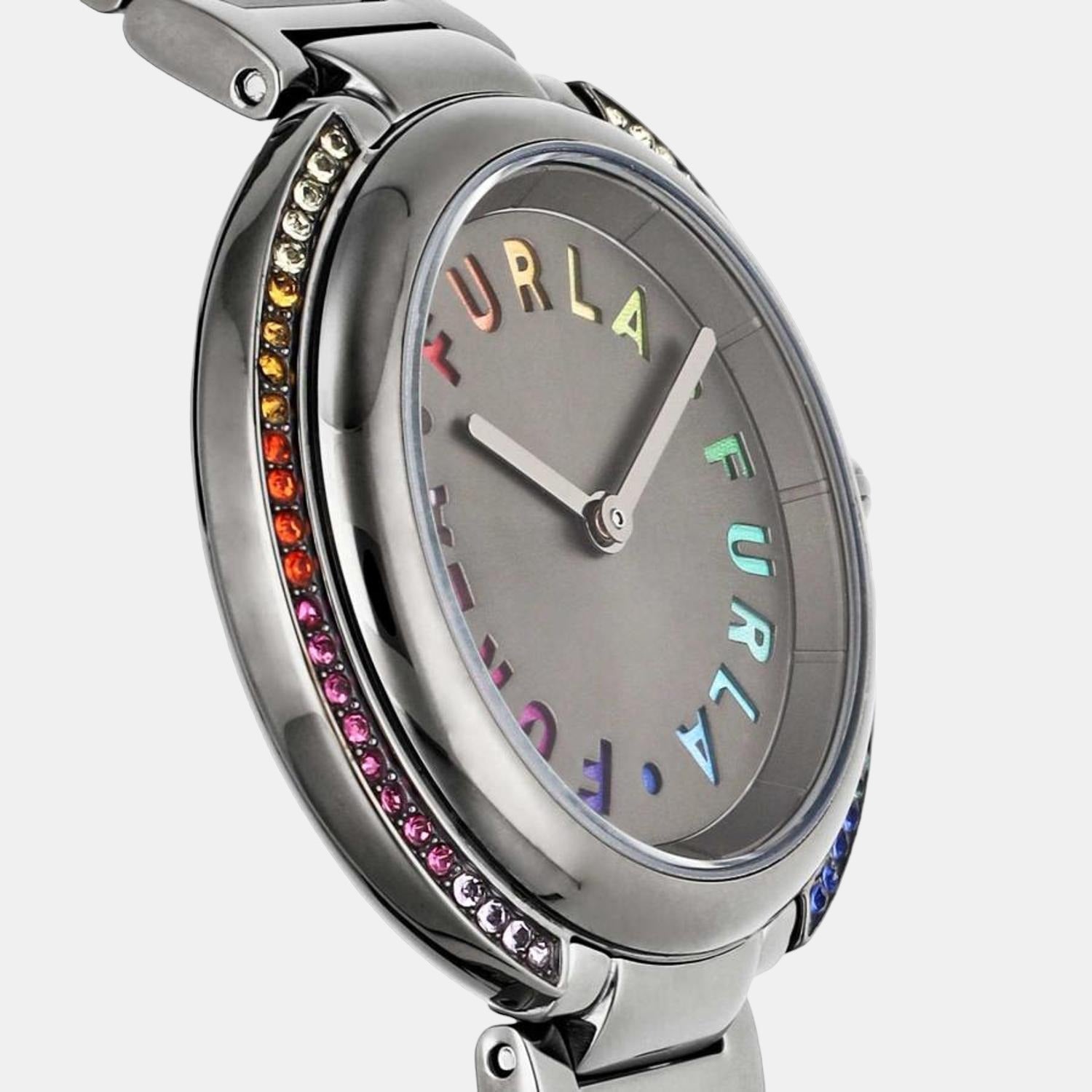 Furla Heritage Women Quartz Black Dial Analog Stainless Steel Watch WW00032003L7 - view 2