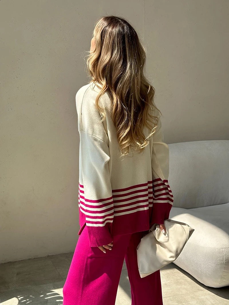 Alamode By Akanksha Ariana Striped Premium Winter Coord Set - Tracksuit - view 16