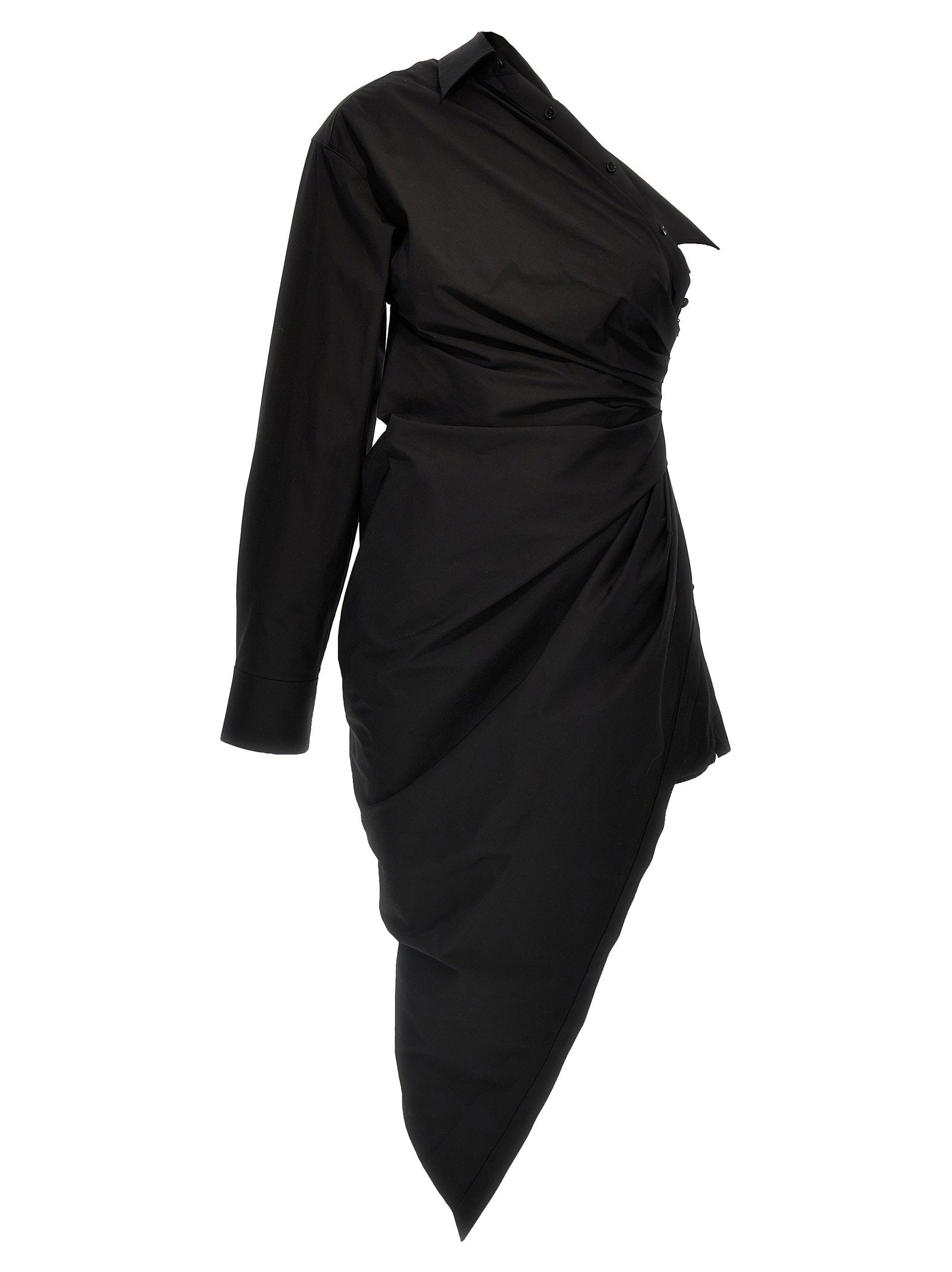 Alexander Wang Asymmetrical Shirt Dress – 96% cotton, 4% elastane