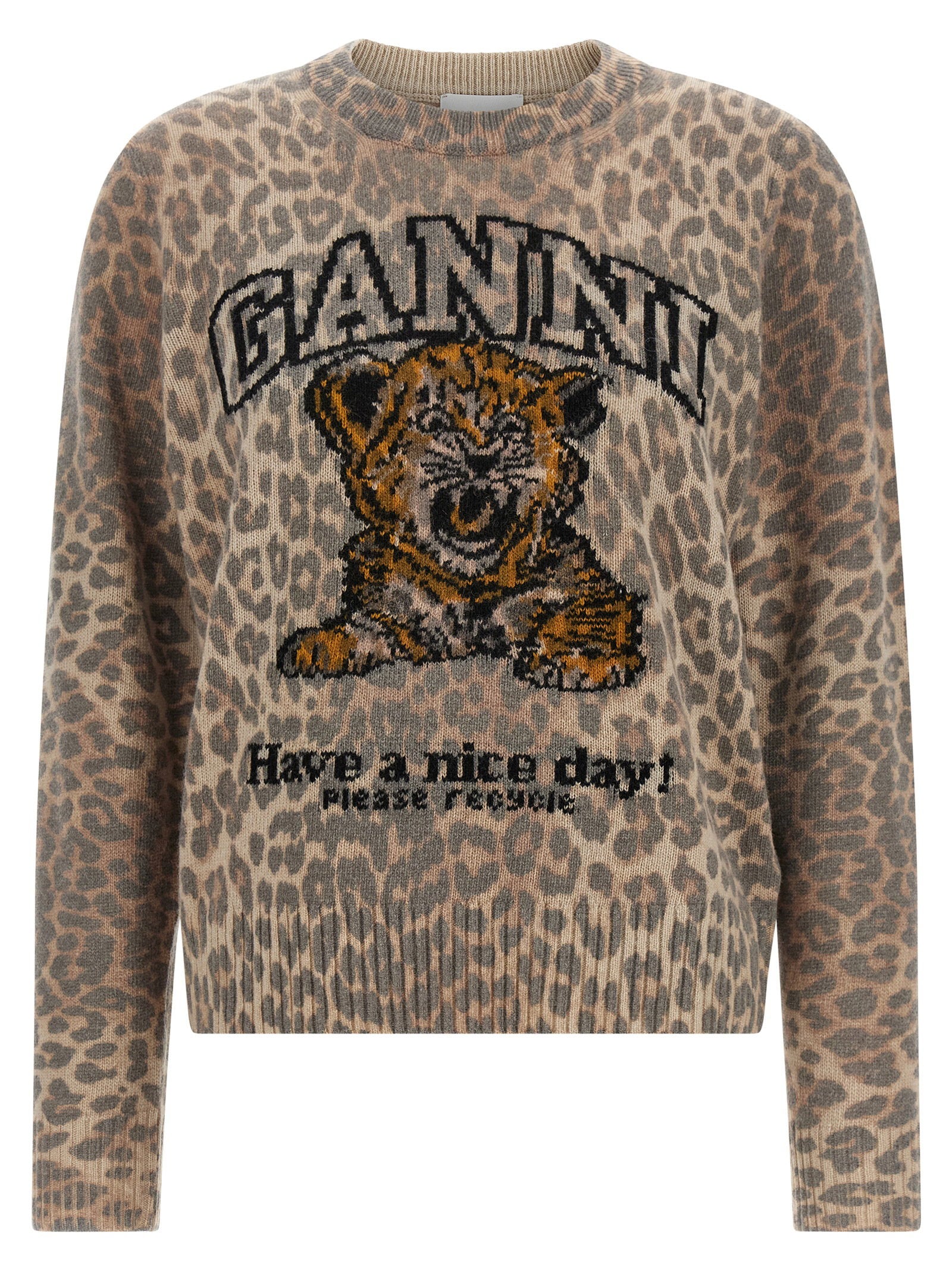 Ganni Tiger Sweater – 80% wool, 20% polyamide
