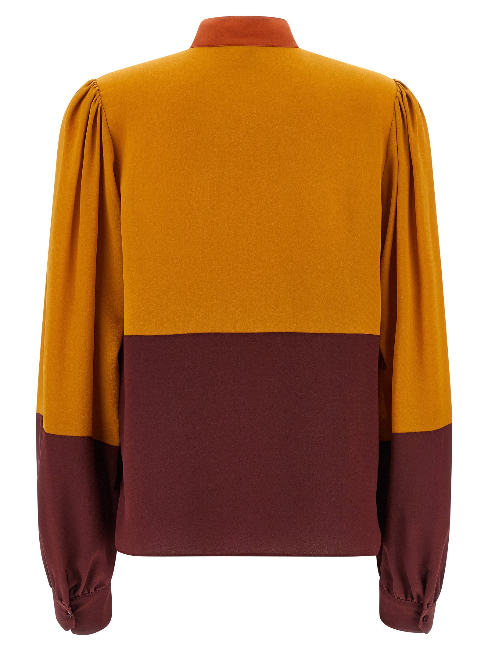Saint Laurent Color-block Blouse – 100% silk - view 2
