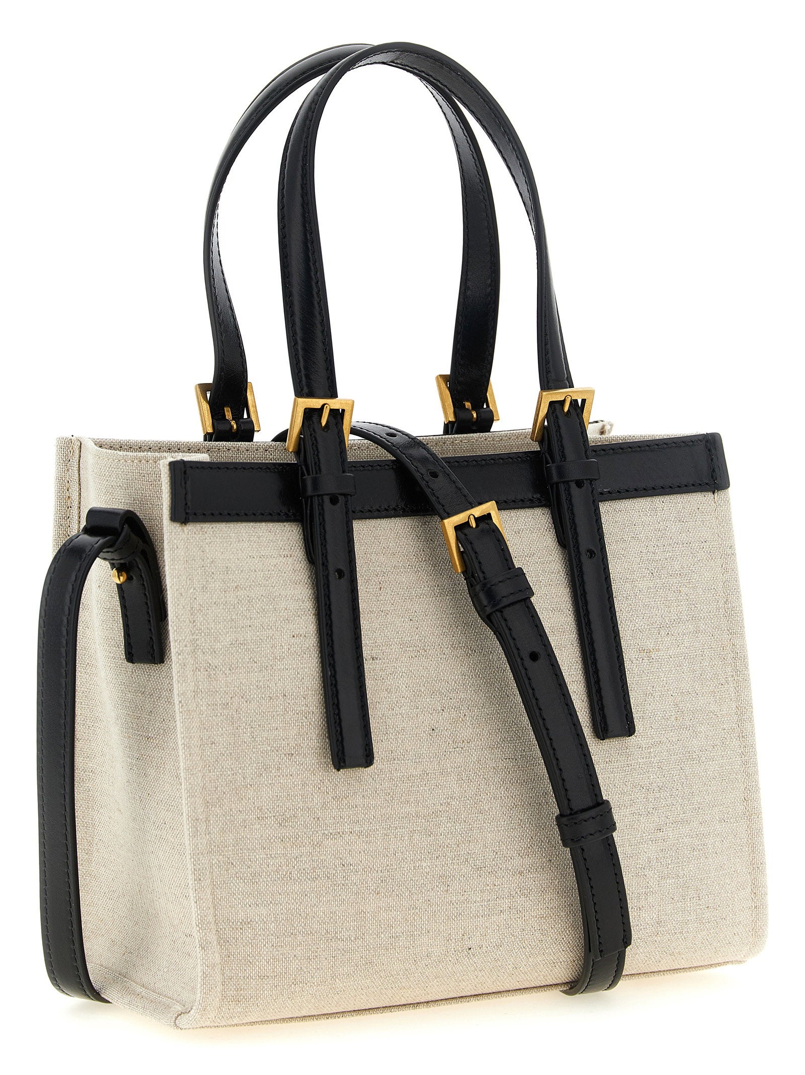 Versace Rivière Mini Shopping Bag – 59% linen, 41% cotton - view 2
