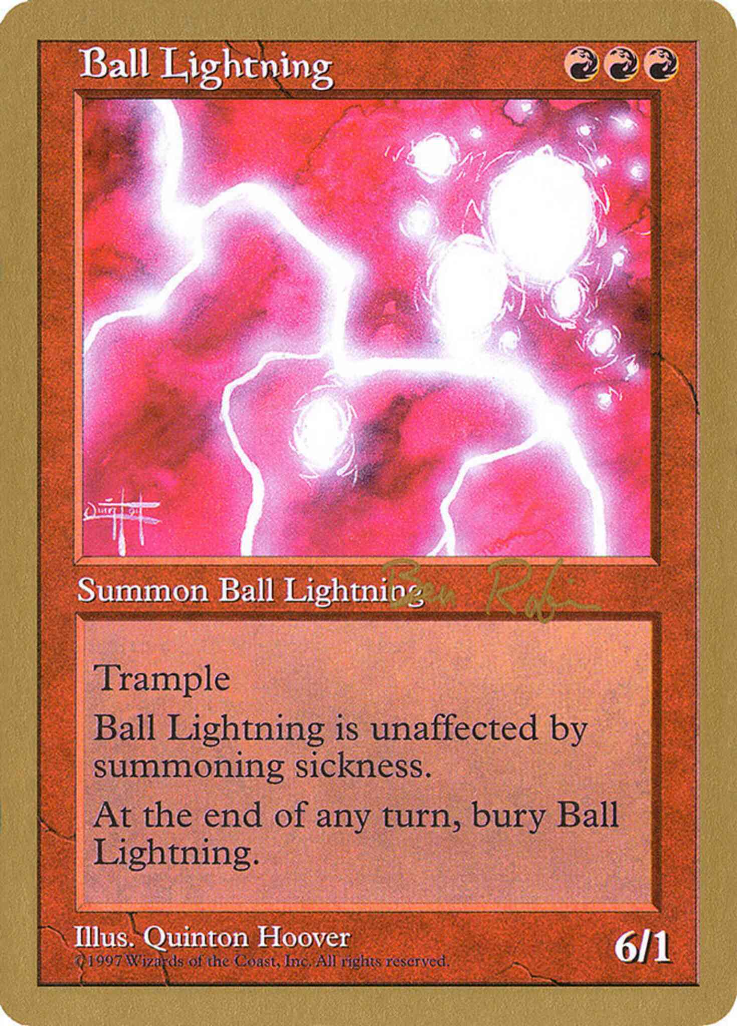 Ball lightning br210 – Magic Ball Lightning [br210] [World Championship Decks 1998] [Non-Foil]