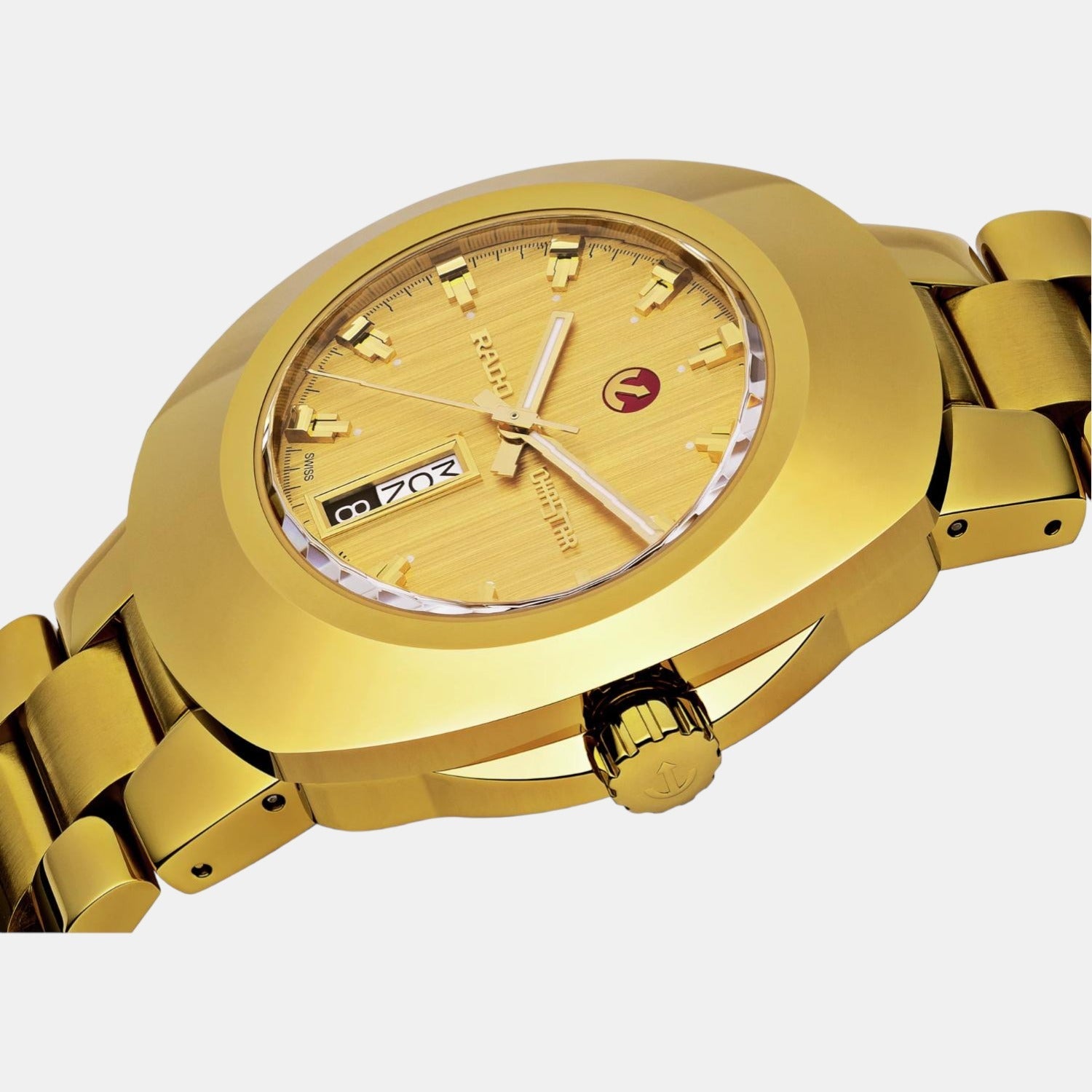 Rado Diastar Men Automatic Gold Dial Analog Stainless Steel Watch R12999253 - view 2
