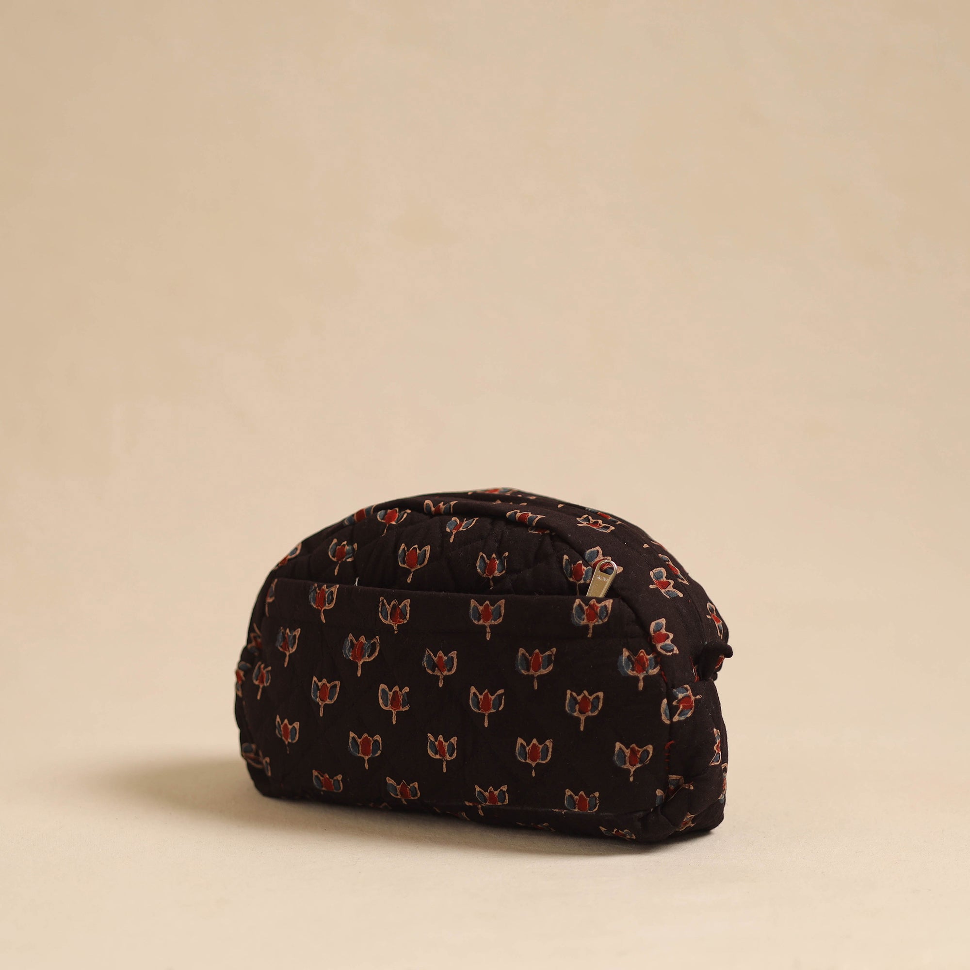 NOORI BAZAR Black - Handcrafted Cotton Quilted Cosmetic Pouch 23