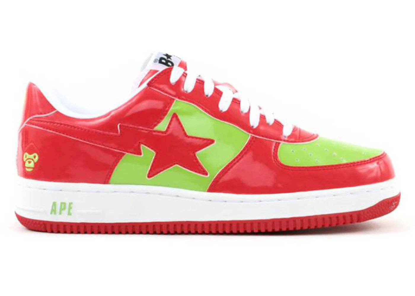 A Bathing Ape Bape Sta Low Baby Milo Red Green