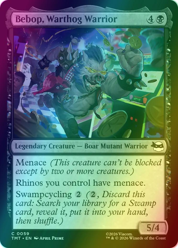 Bebop warthog warrior – Magic Bebop, Warthog Warrior [59] [Teenage Mutant Ninja Turtles] [Foil]