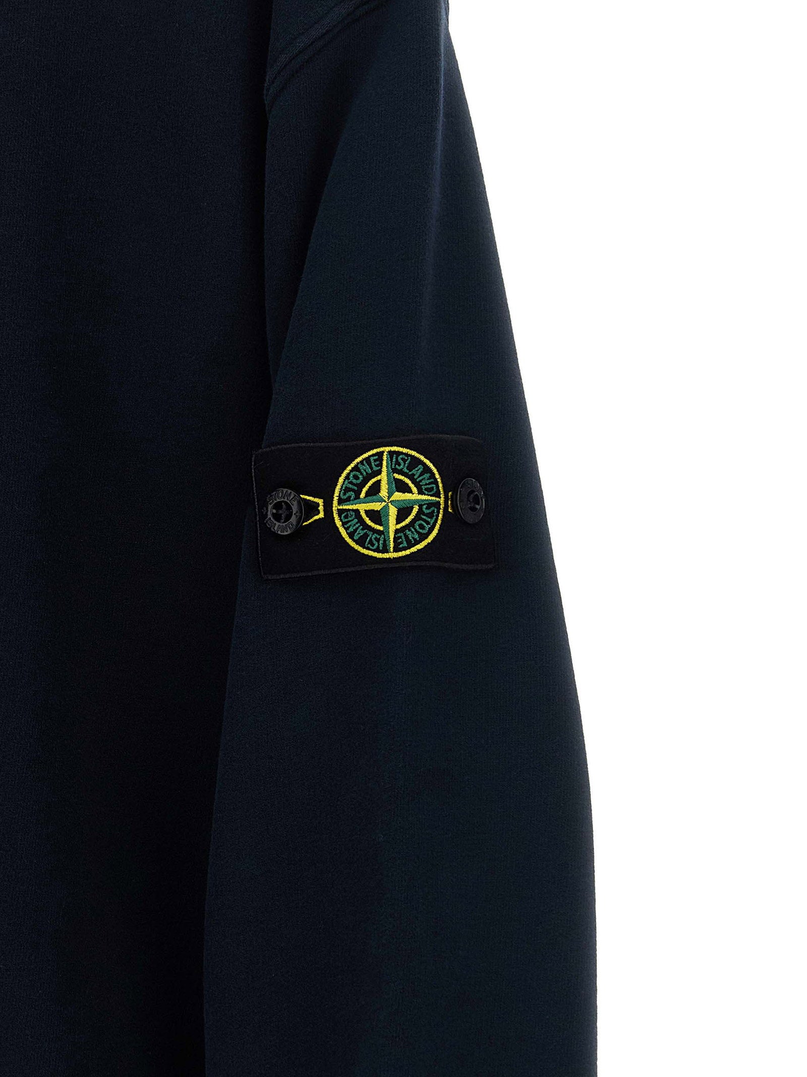 Stone Island Junior Badge Logo Sweatshirt – 100% cotton - view 3