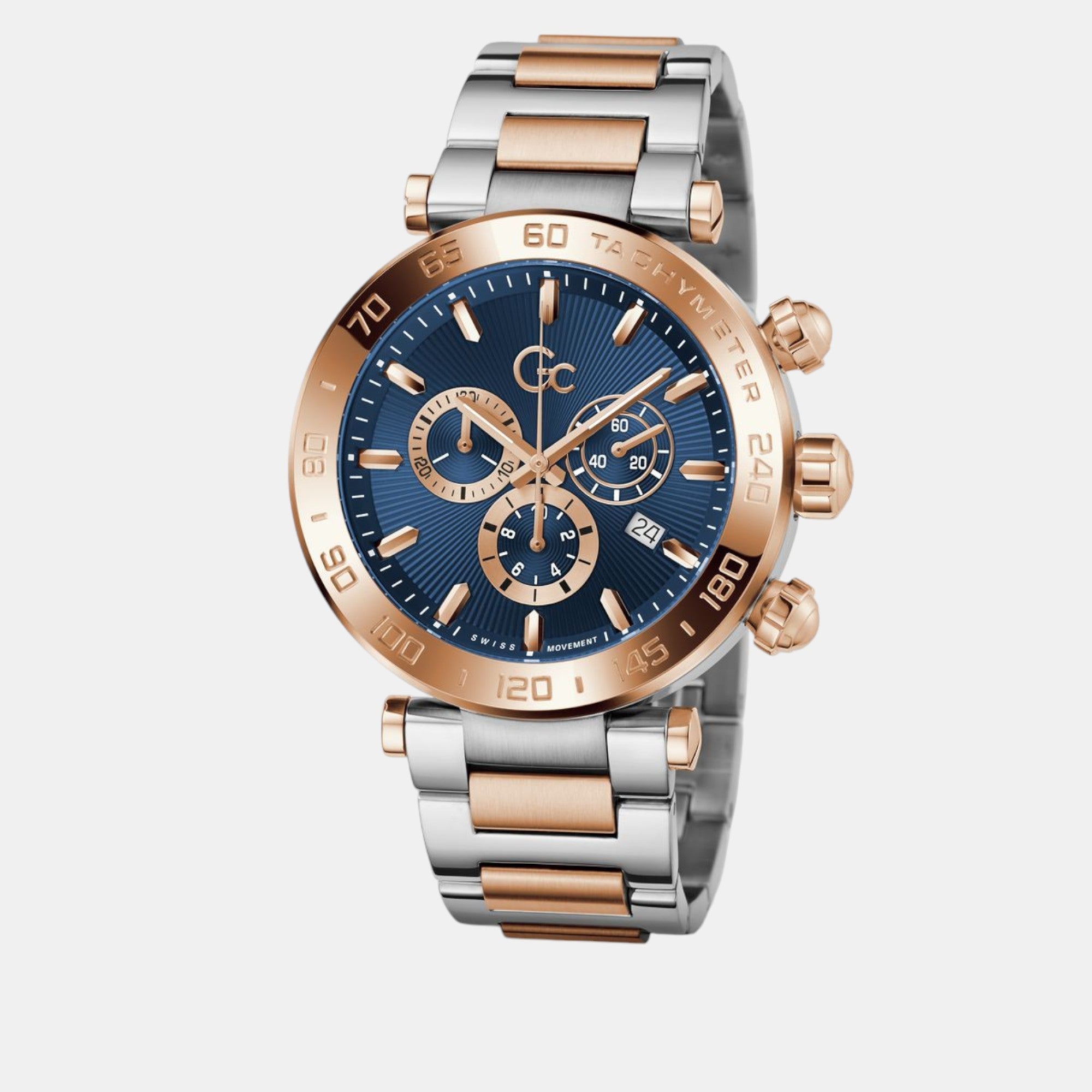 GC Dress Men Quartz Blue Dial Chronograph Stainless Steel Watch Z50002G7MF - view 2
