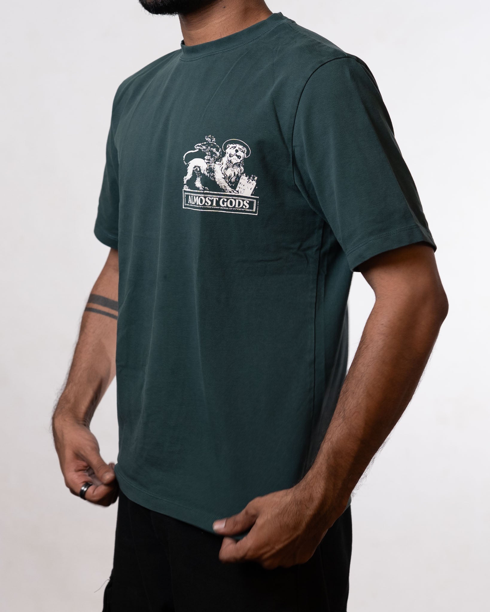 Almost Gods pine green T-shirt - view 2