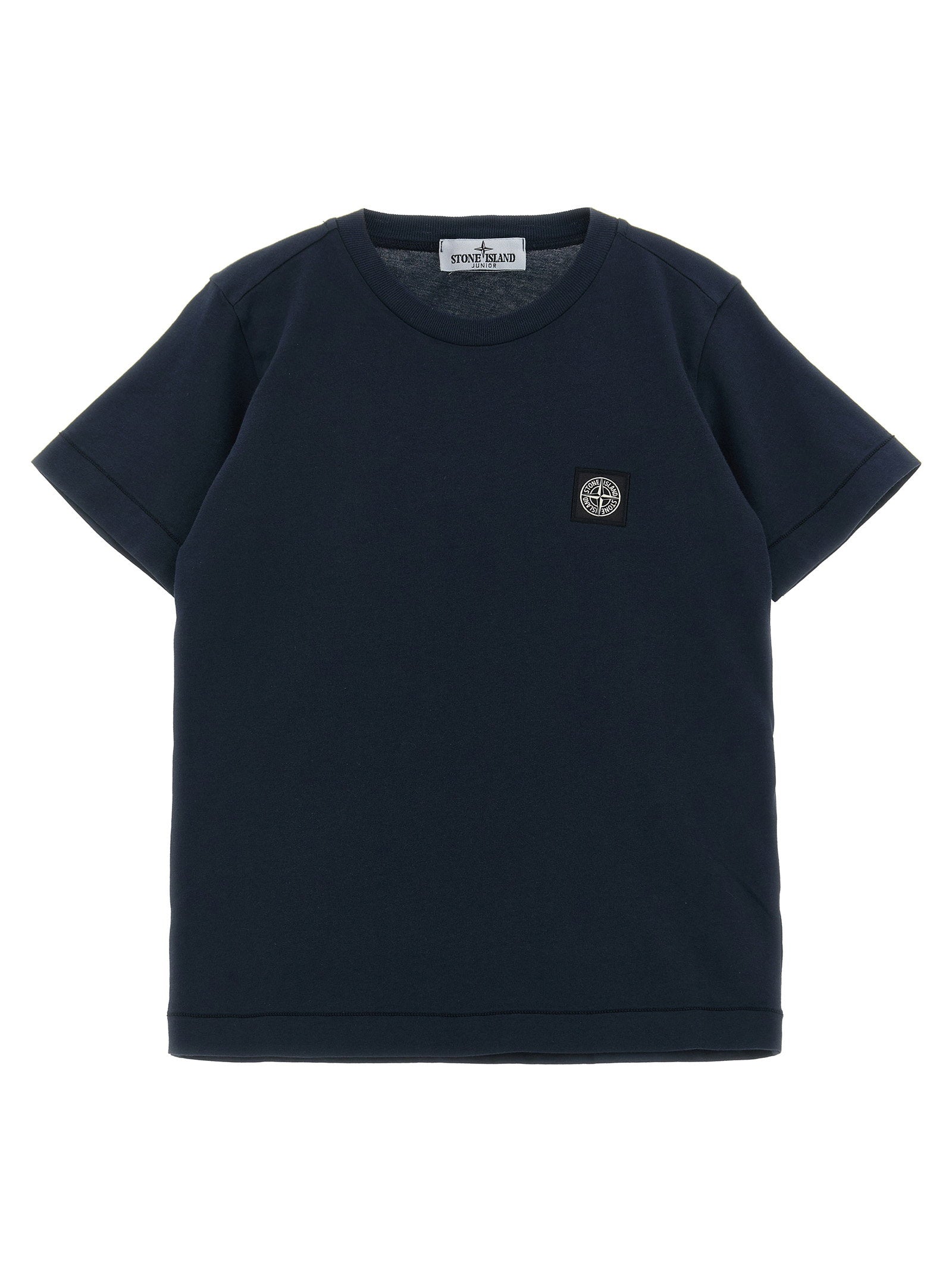 Stone Island Junior Compass Logo T-shirt – 100% cotton