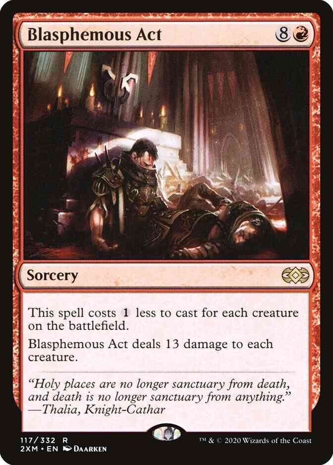 Blasphemous act 117 – Magic Blasphemous Act [117] [Double Masters] [Non-Foil]