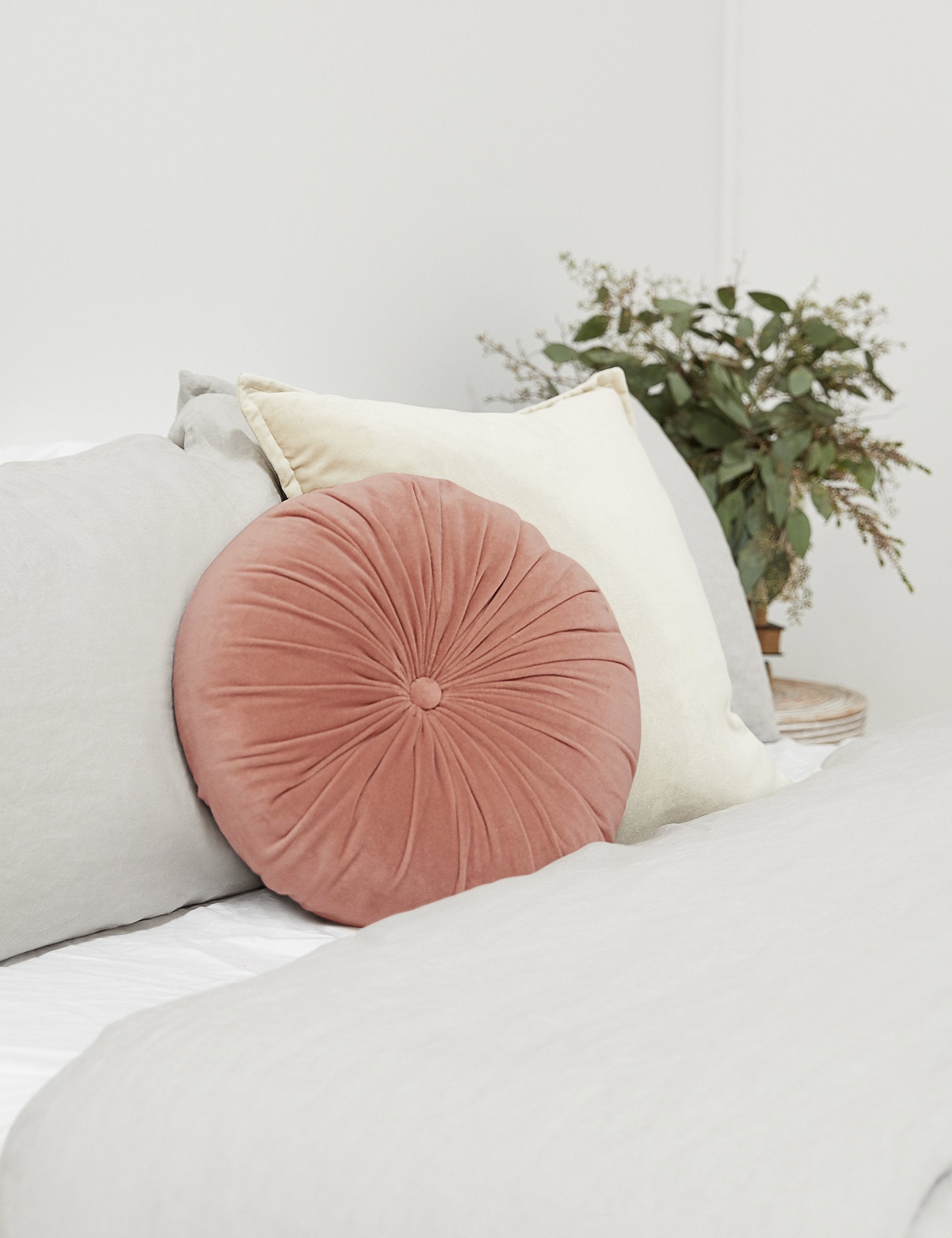 Lulu and Georgia Monroe Velvet Round Pillow - view 39