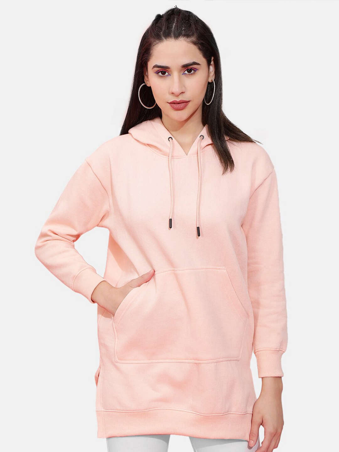 Freehand By The Indian Garage Co Women's Solid Regular Fit Sweatshirt
