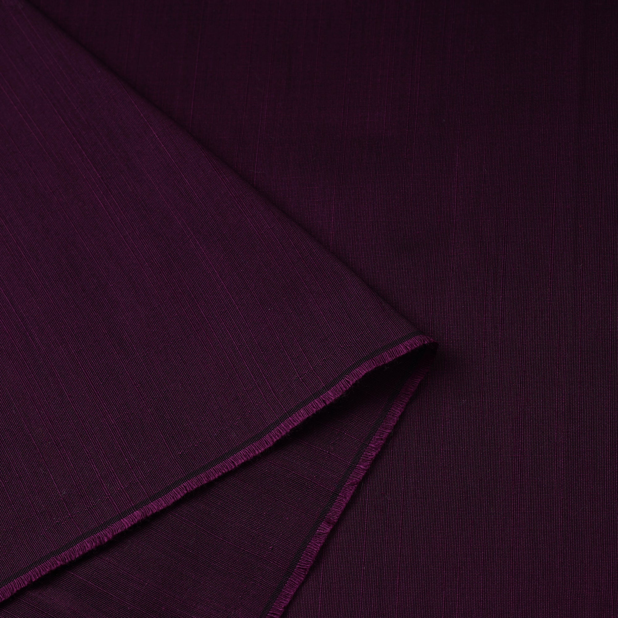 ITOKRI CRAFTS INITIATIVE Purple - Plain Slub Silk Fabric 12 - view 3
