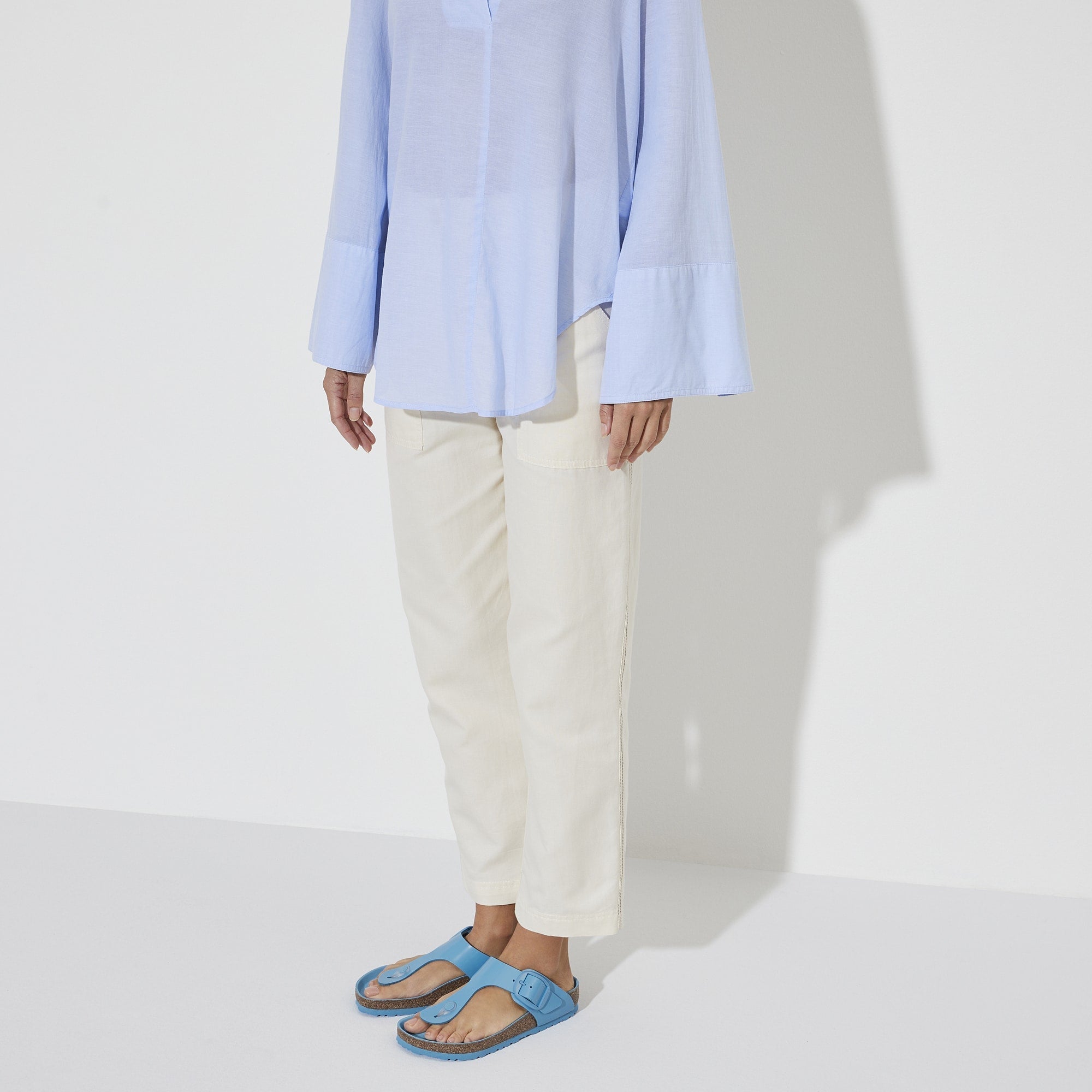 Birkenstock Gizeh Big Buckle Natural Leather Patent - view 5