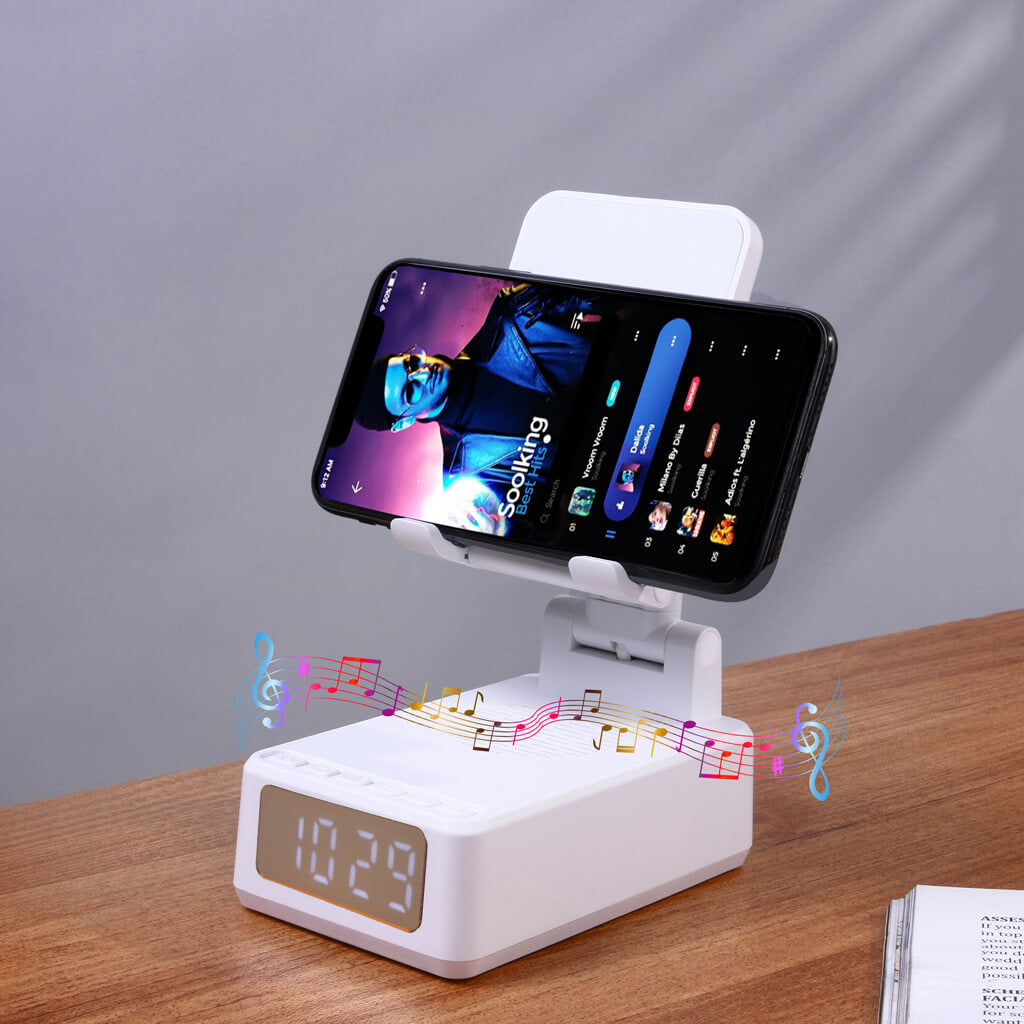 Cpensus 4 in 1 Speaker & Wireless Charger with Clock & Phone Holder - view 6