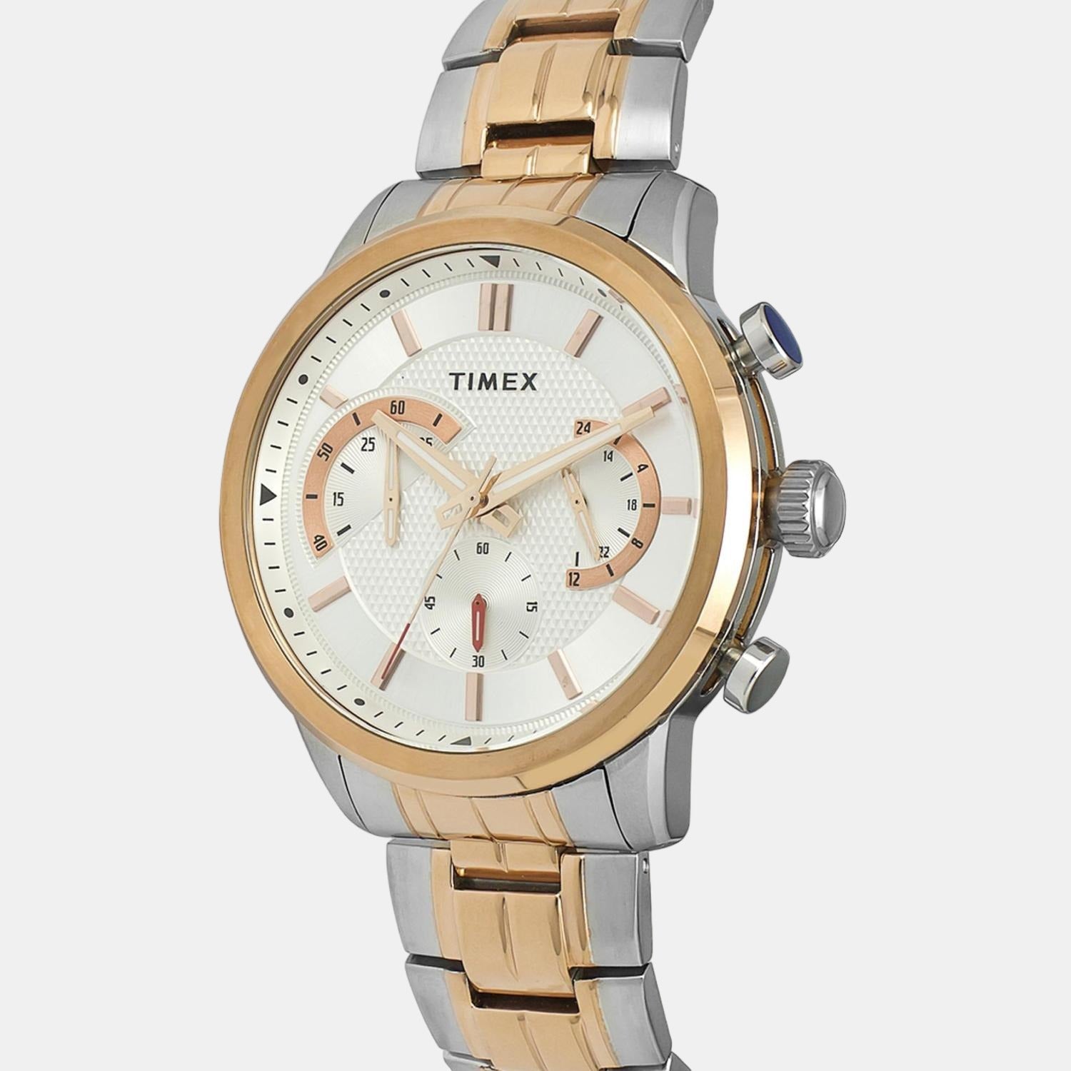 Timex E Class Men Quartz Silver Dial Chronograph Stainless Steel Watch TWEG18602 - view 3