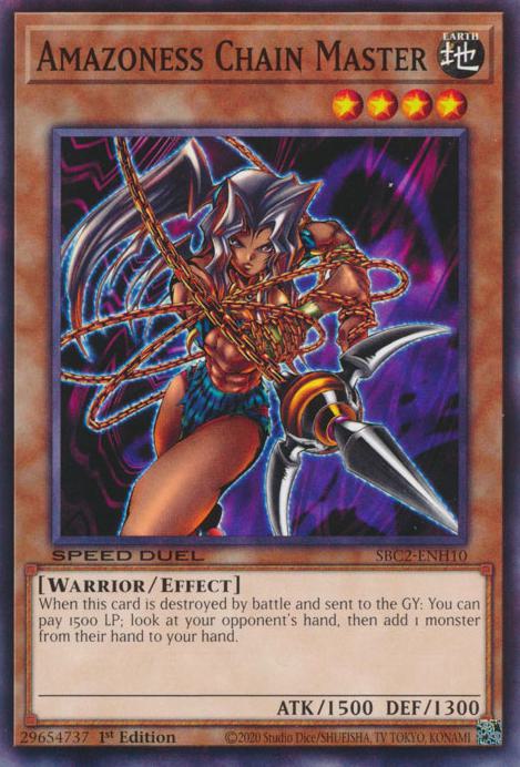 Yu-Gi-Oh! Amazoness Chain Master - SBC2-ENH10 - Common - 1st Edition