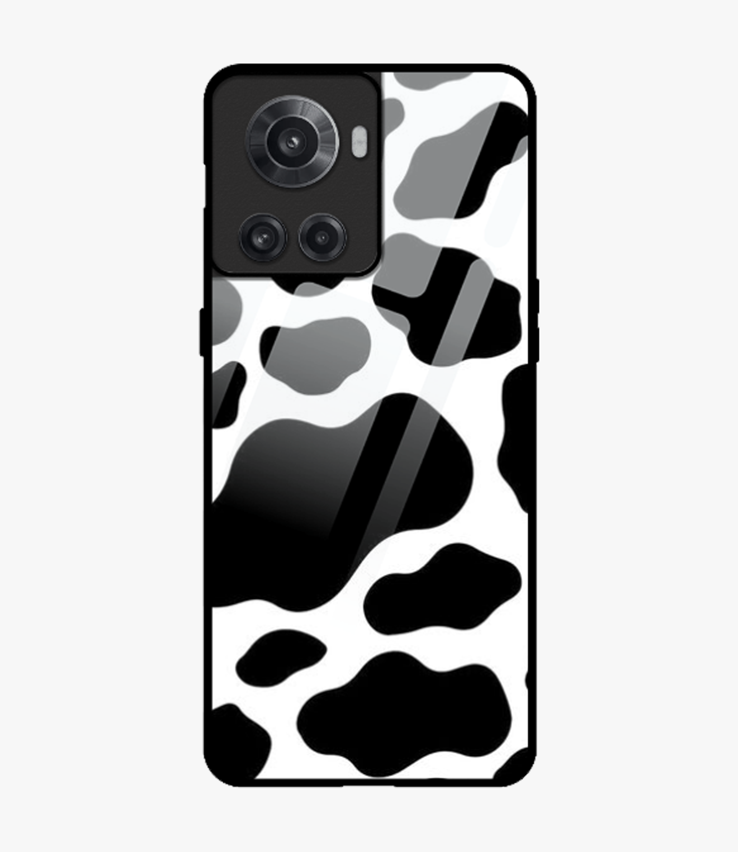 The Case Company Black Cow Glass Case for Oneplus 10R