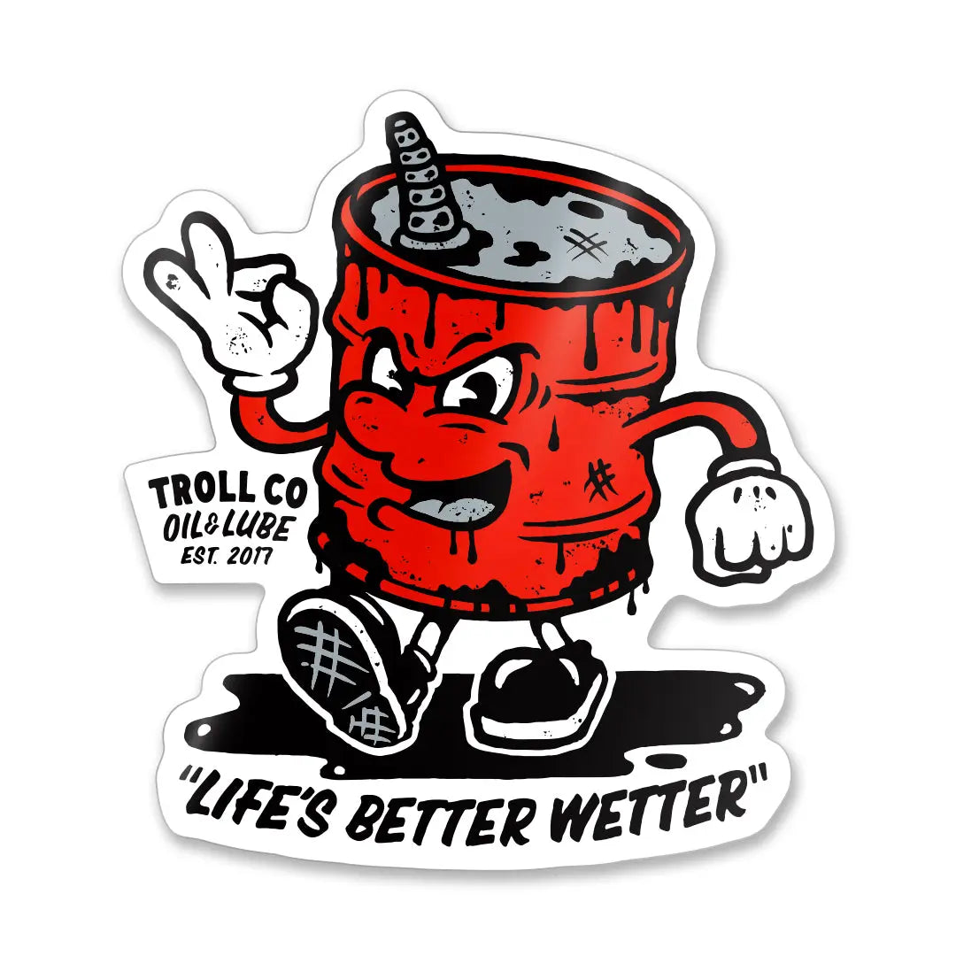 Radial Better Wetter Sticker