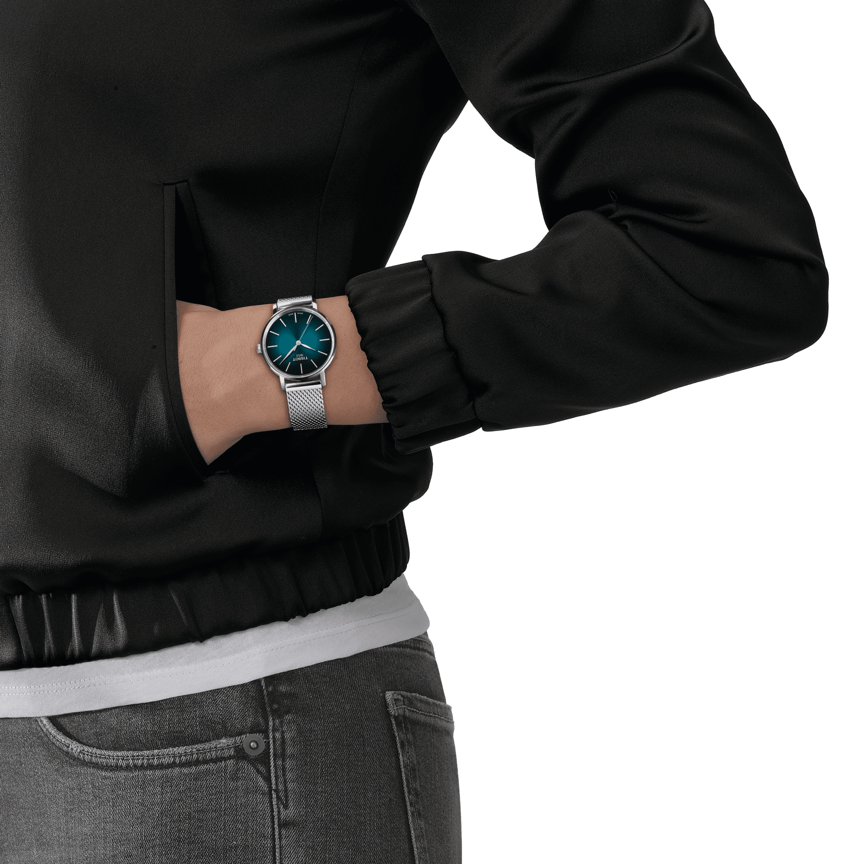T-classic black green – Tissot T-Classic Black & Green Dial Women 34mm