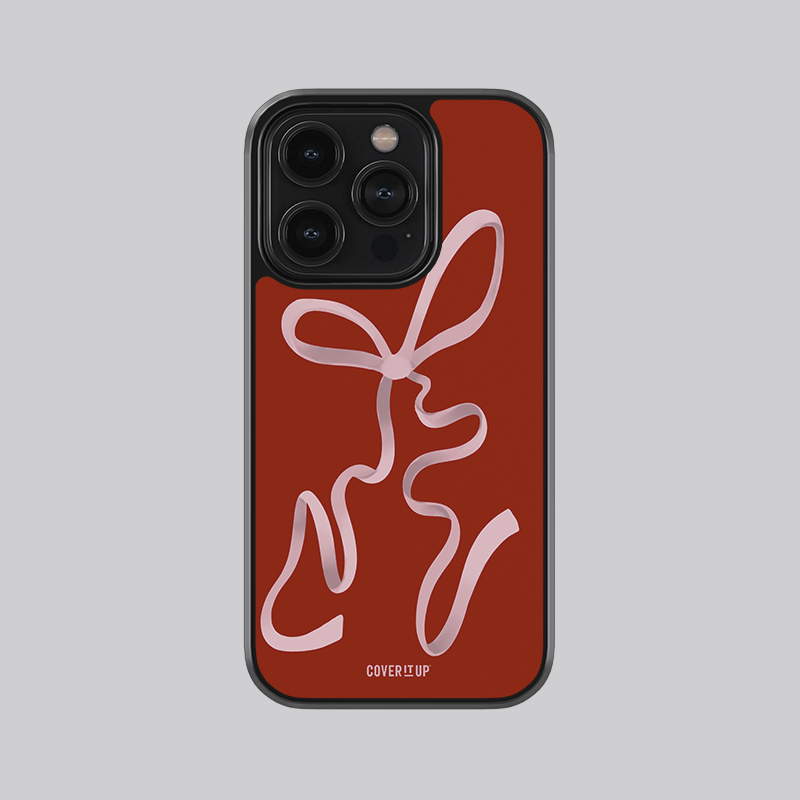 Cover It Up Aesthetic Ribbon Glass Case