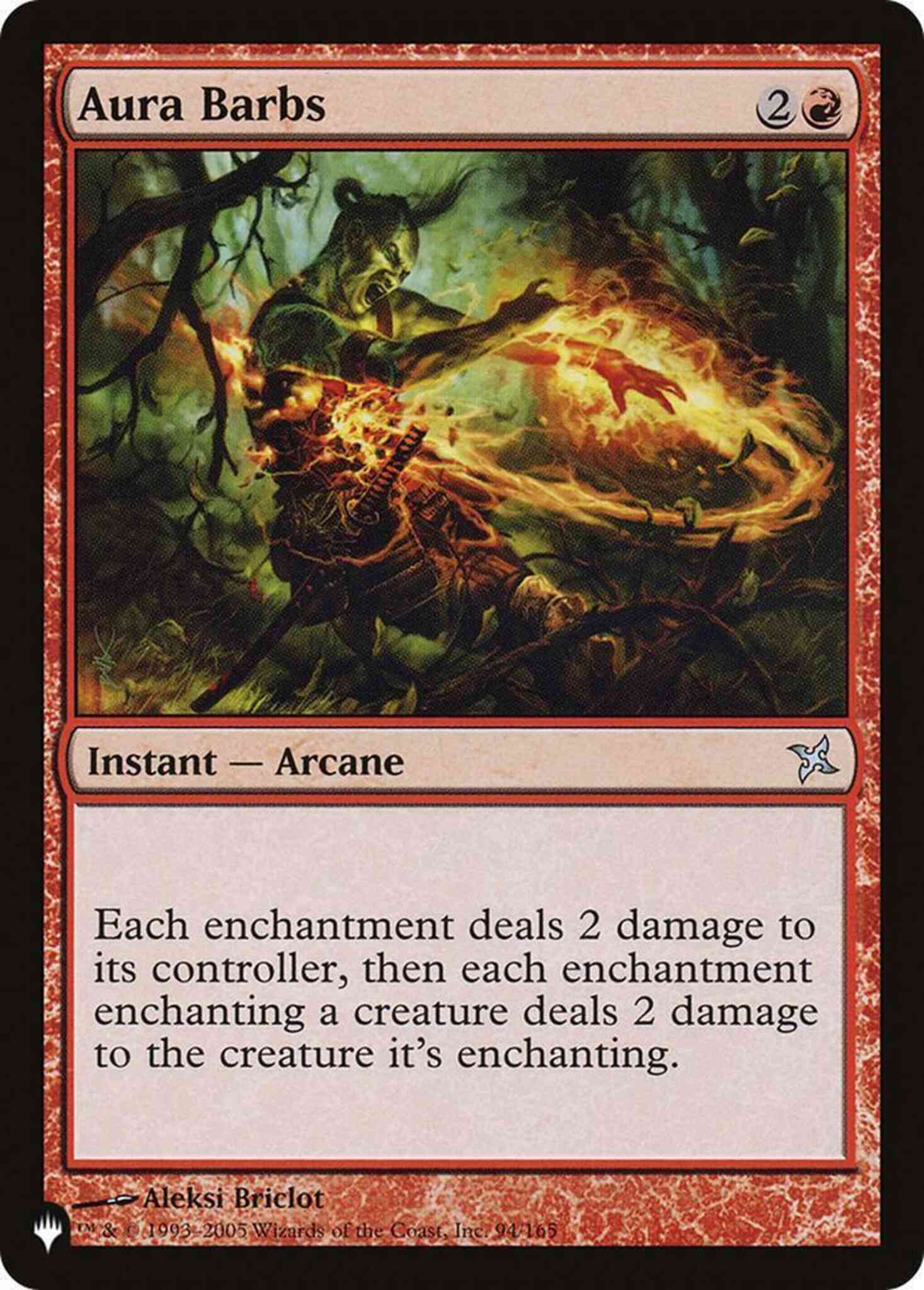 Aura barbs bok-94 – Magic Aura Barbs [BOK-94] [The List] [Non-Foil]