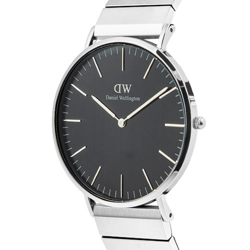 Daniel Wellington Classic Piano Link Onyx Silver Black Dial Men 40mm DW00100774 - view 2