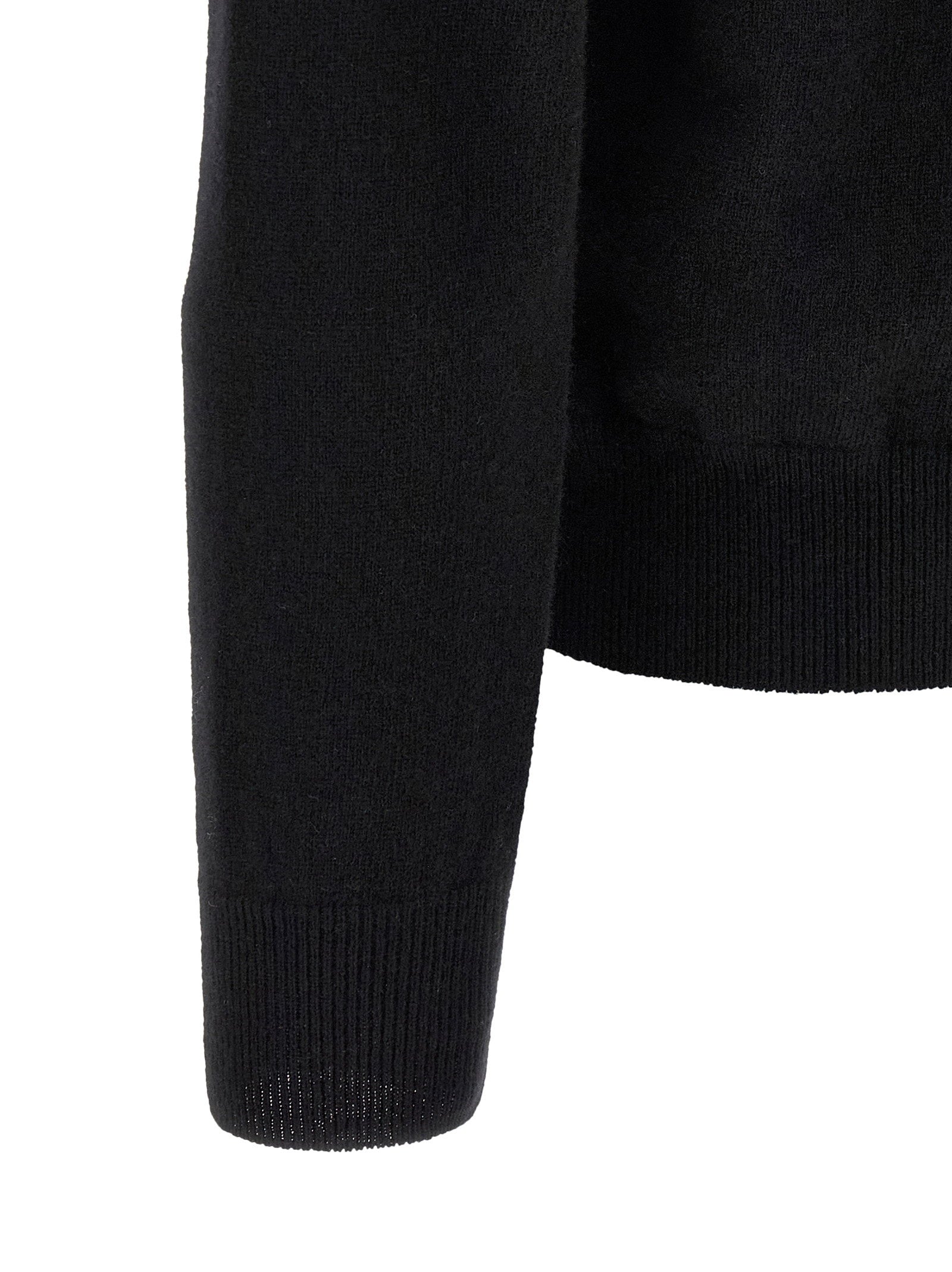 Comme Des Garçons Play Wool Cardigan With Heart Patch - view 4