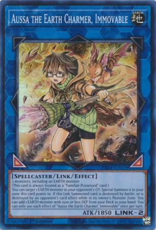 Yu-Gi-Oh! Aussa the Earth Charmer, Immovable - RA04-EN078 - Super Rare - 1st Edition