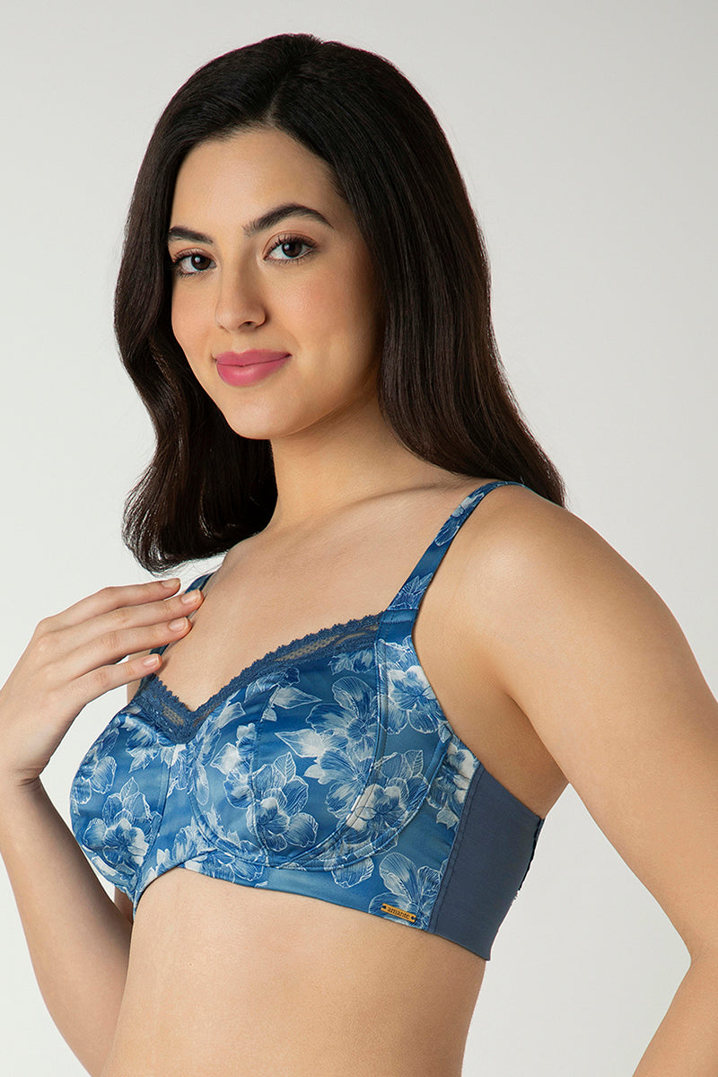 Amante Demure Non-Padded Non-Wired Contour Bra - Floral Fusion Print - view 2