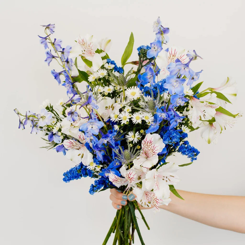 FiftyFlowers Blue Magic Flower Bouquet
