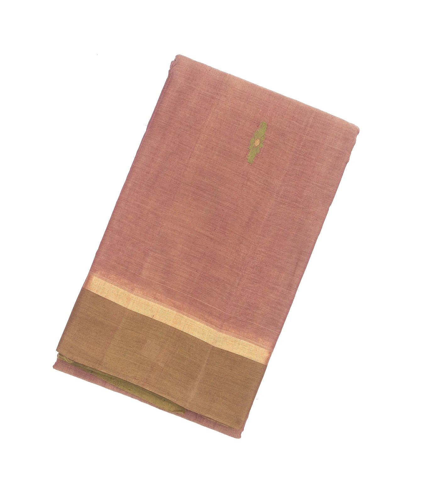 RmKV Dusty Pink Handloom Village Cotton Saree With Floral Meenakari Buttas - view 6