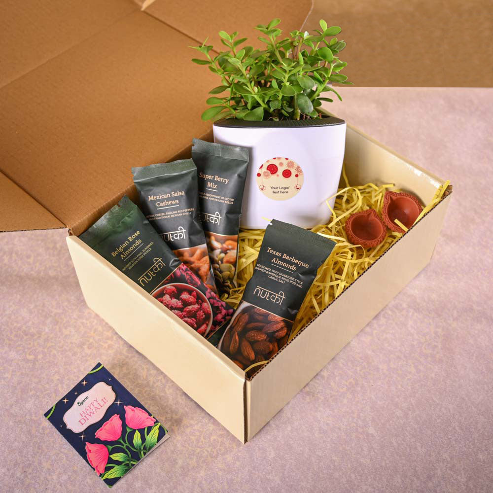 Ugaoo Jade Mini & Nutki Gourmet Nut Mix Diwali Gift Hamper - view 8