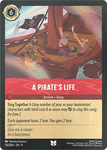 204 fabled cold – Lorcana A Pirate's Life - 132/204 [Fabled] [Cold Foil]